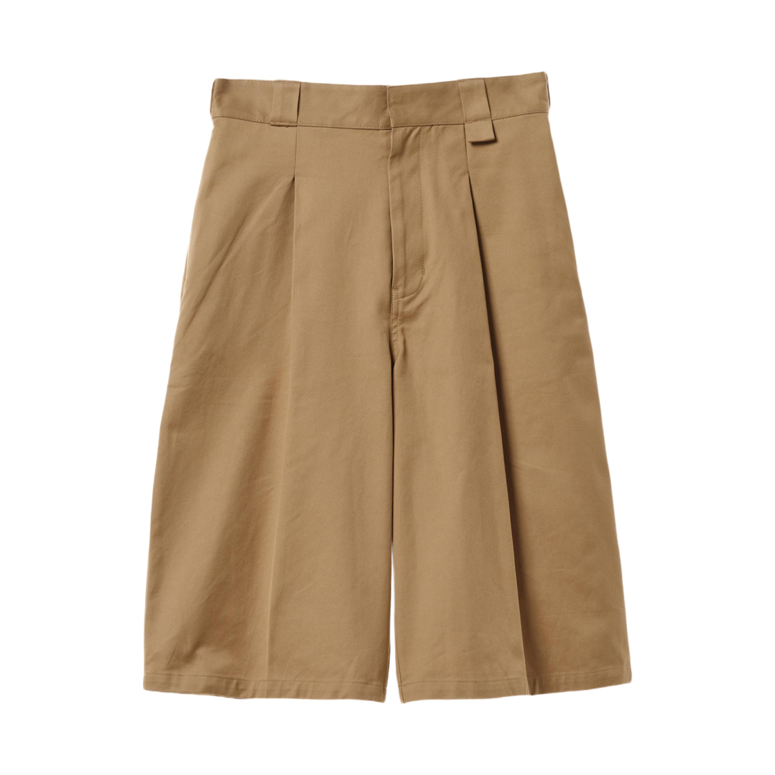 자라 x 윌리 차바리아 와이드 레그 플리츠 버뮤다 쇼츠 베이지(Zara x Willy Chavarria Wide Leg Pleated Bermuda Shorts Beige) - 1