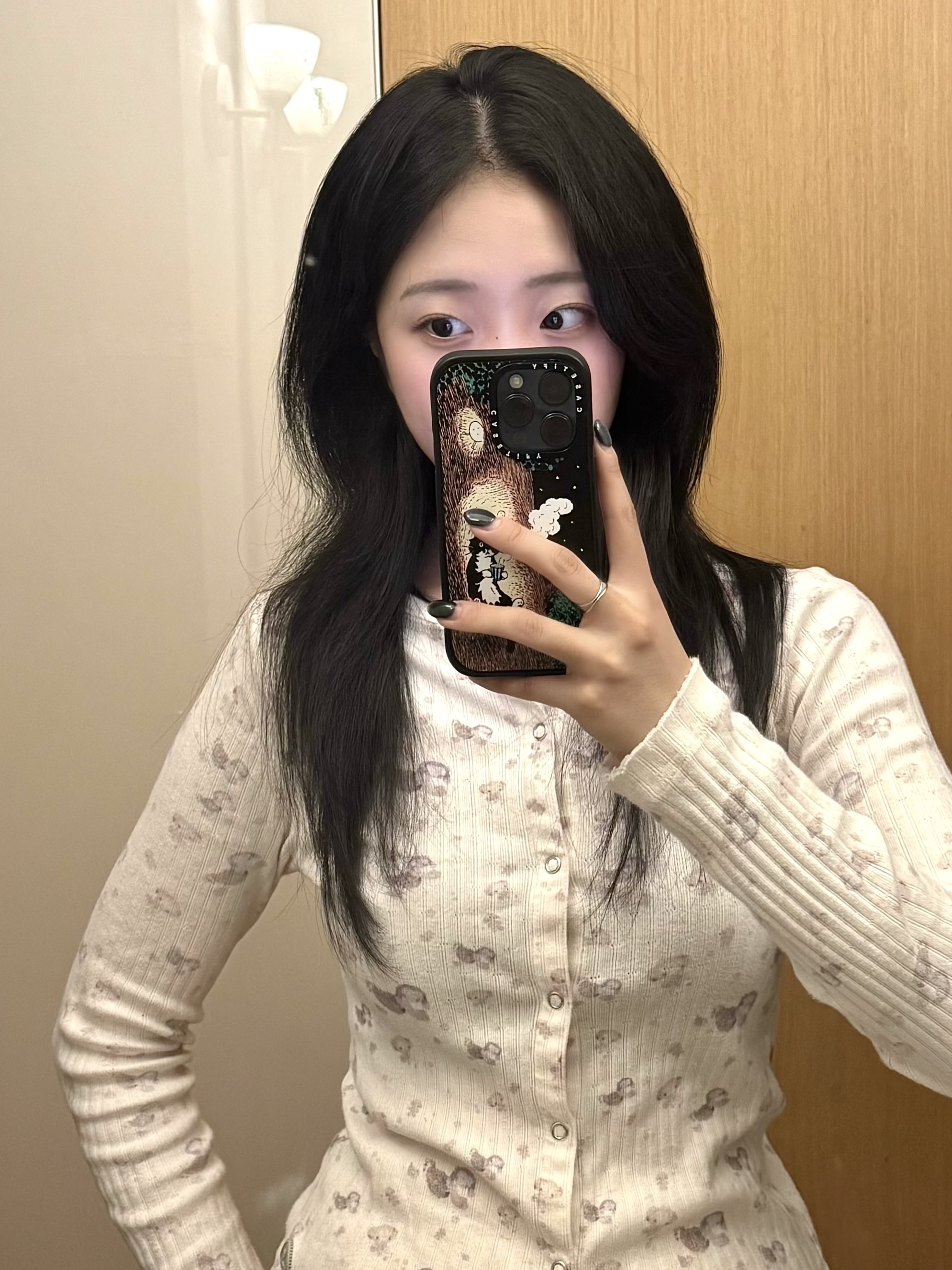 COYSEIO Cotton Cuddle Longsleeves Ivory 착용 스타일 - 1