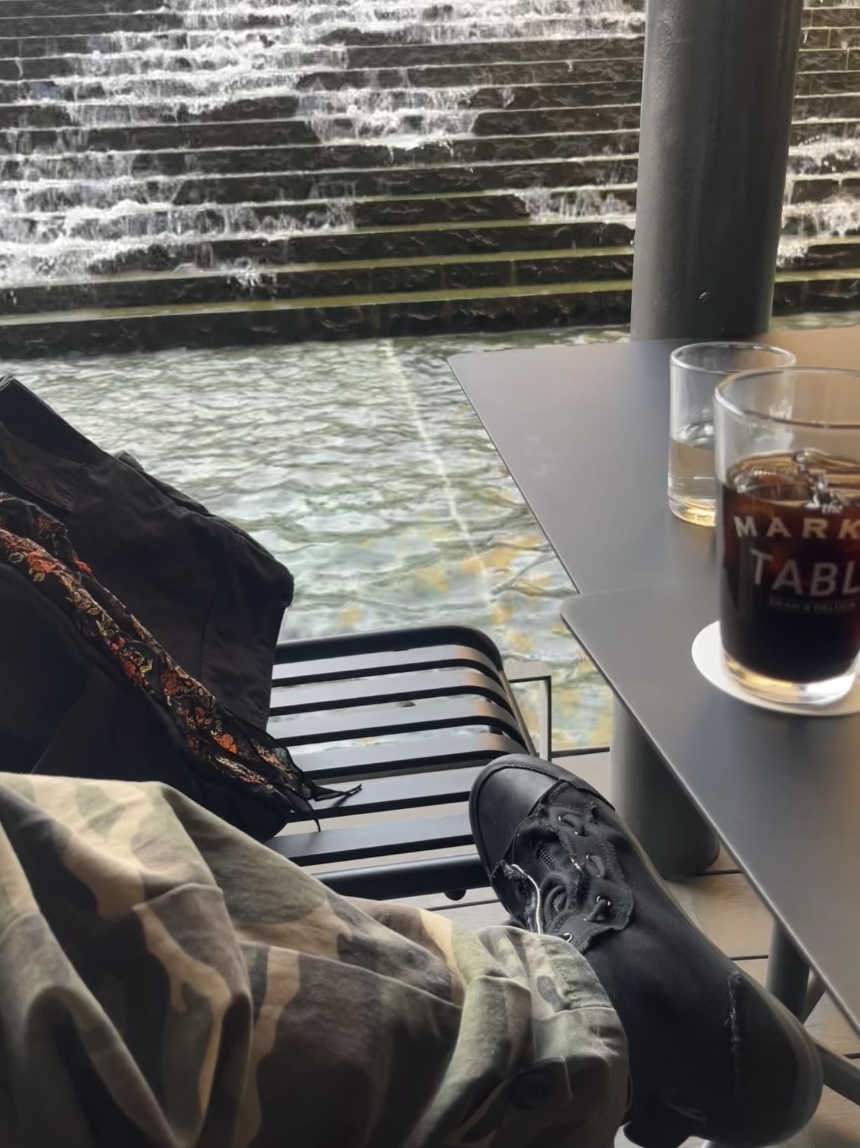 Kapital Twill Aged Wool Cactus Coverall Faded Charcoal, Kapital No. 6 Canvas Standard Tote Bag Small Black 착용 스타일 - 3