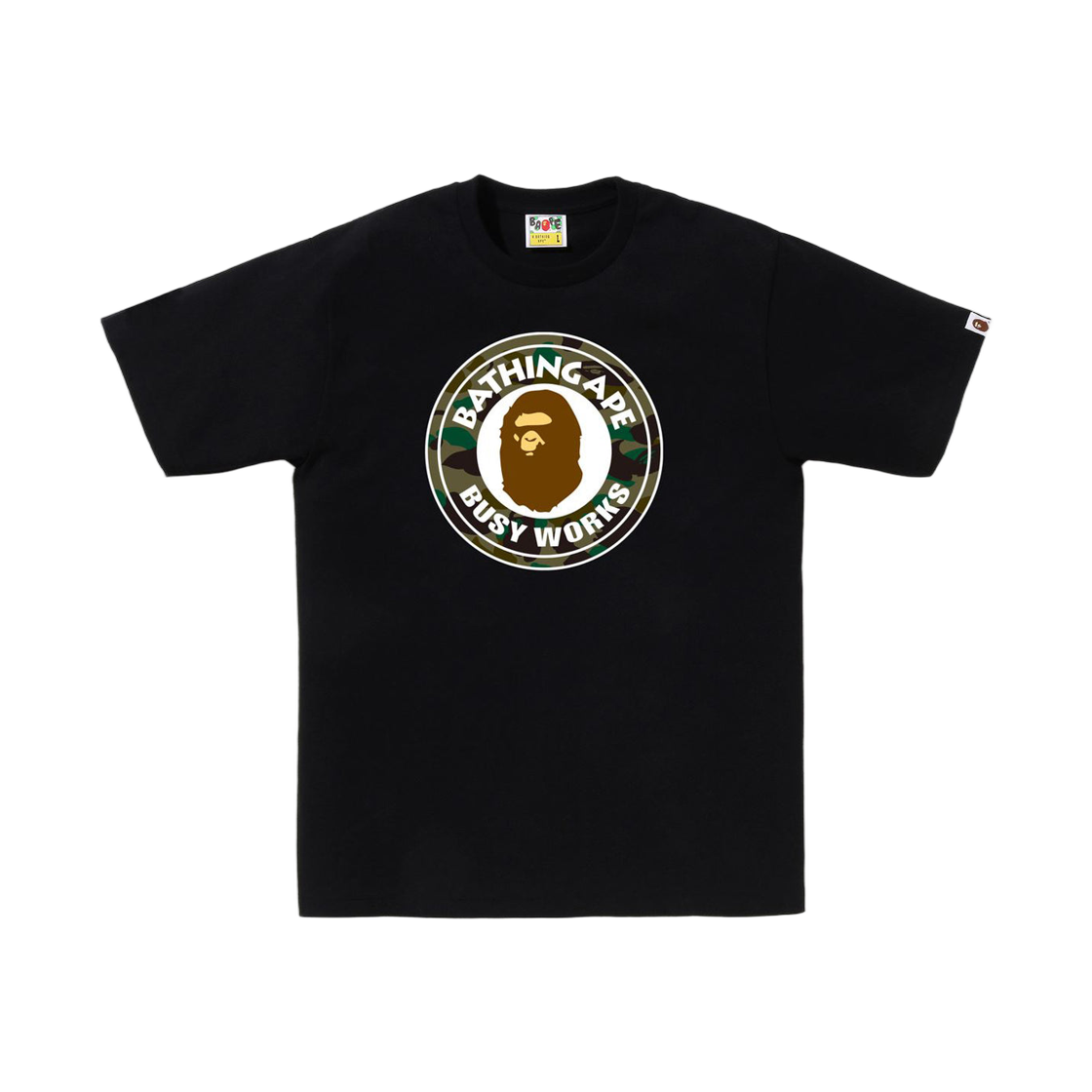 - BAPE 1st Camo Busy Works T-Shirt Black Green