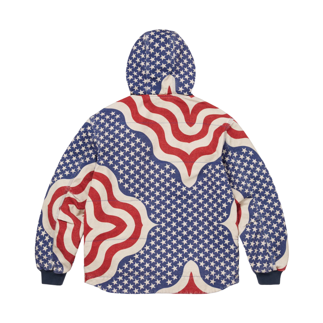 슈프림 플래그 퀼티드 후드 워크 자켓 멀티컬러 - 26SS(Supreme Flag Quilted Hooded Work Jacket Multicolor - 26SS) - 2