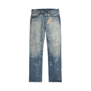 Double RL Straight Fit Pennymore Distressed Jean Pennymore Wash