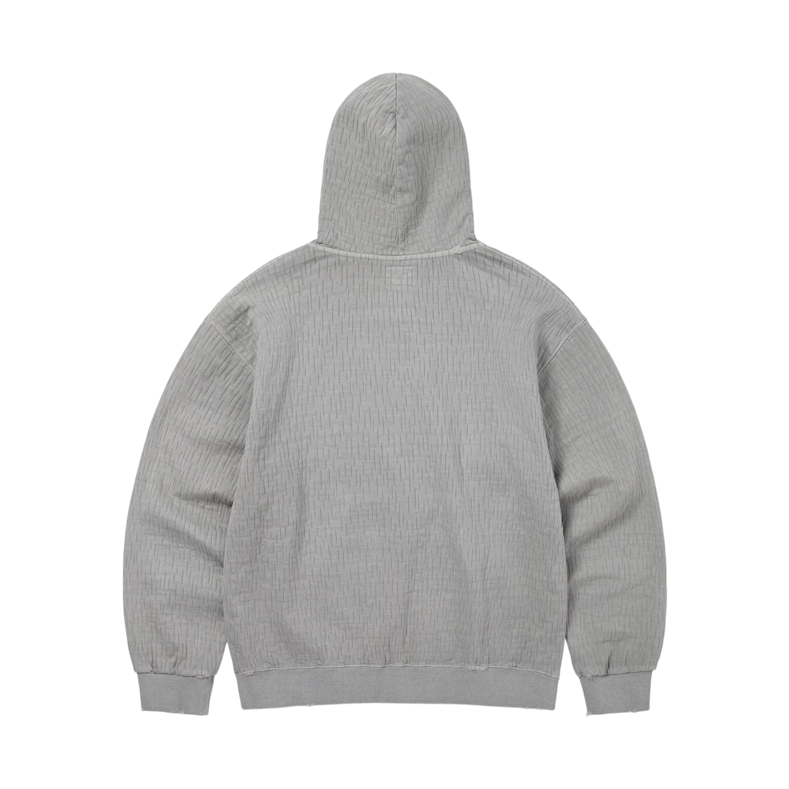 디스이즈네버댓 데미지드 집업 후드 카키 그레이(Thisisneverthat Damaged Zip Up Hoodie Khaki Grey) - 2
