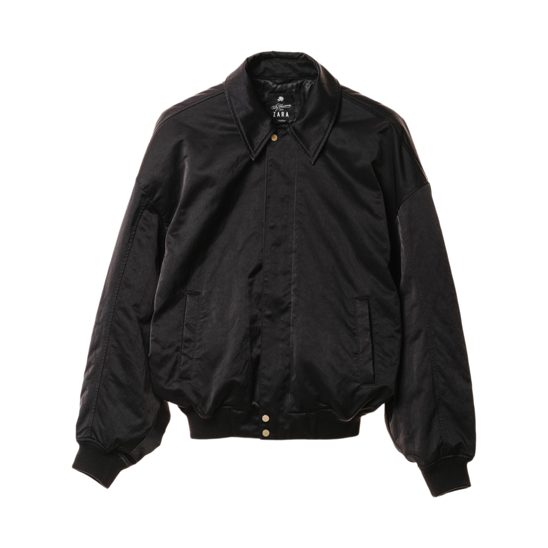 자라 x 윌리 차바리아 오버사이즈 봄버 자켓 블랙(Zara x Willy Chavarria Oversize Bomber Jacket Black) - 1