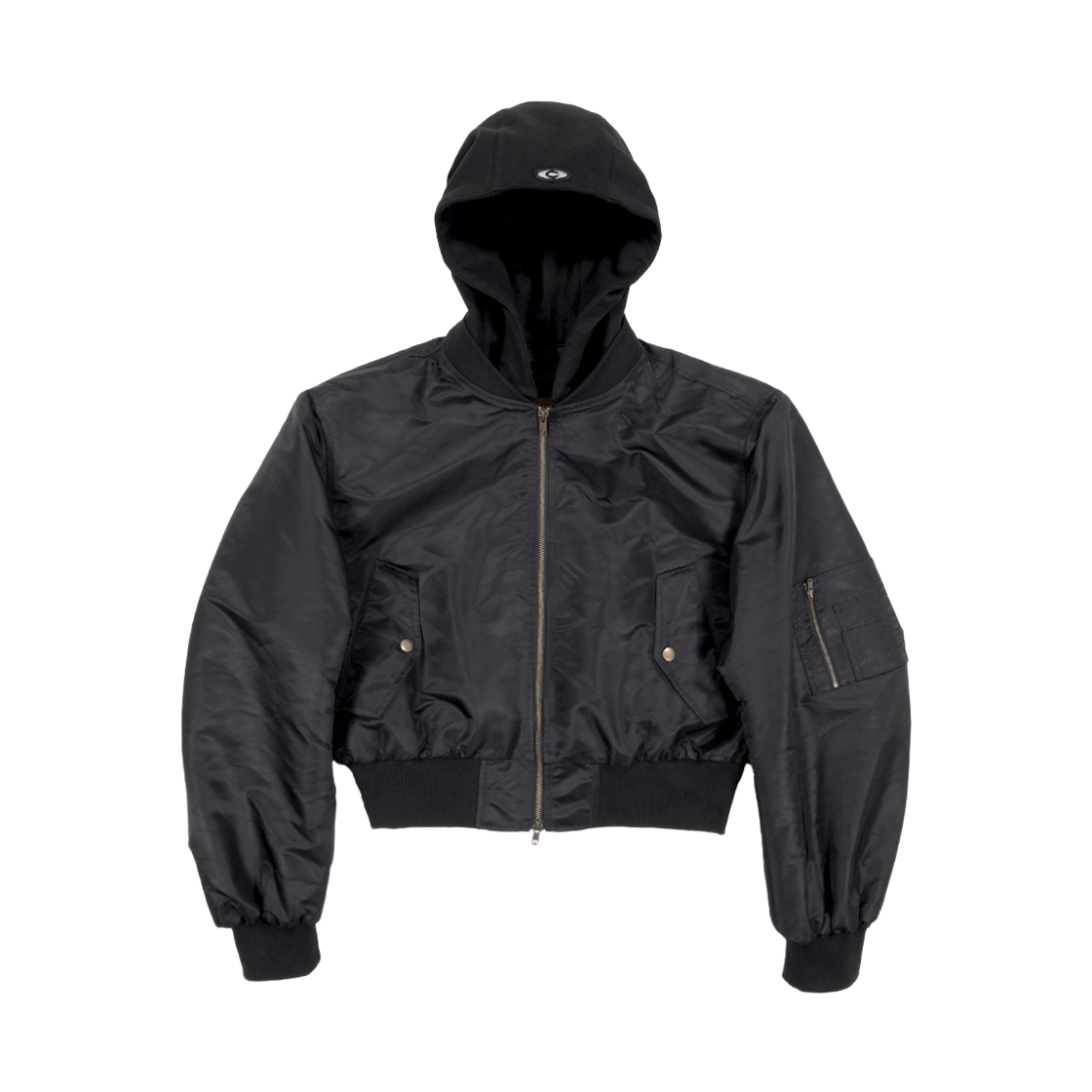 씨에스씨 쉬프티드 크롭 봄버 자켓 블랙(CSC Shifted Cropped Bomber Jacket Black)