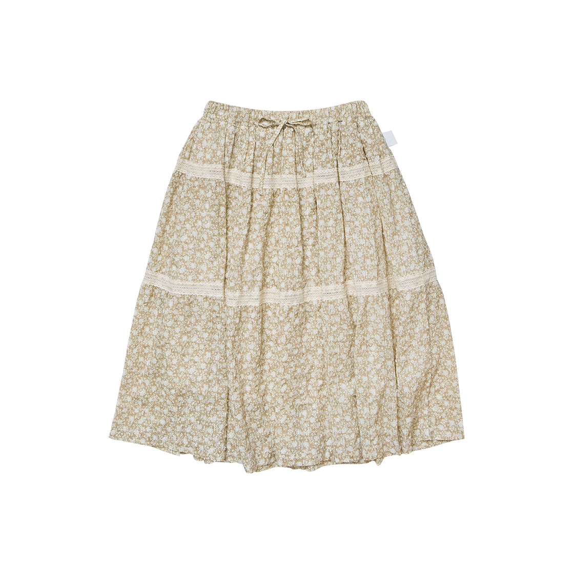 G81304_L.BR (W) GORT Lace Flower Skirt Light Brown