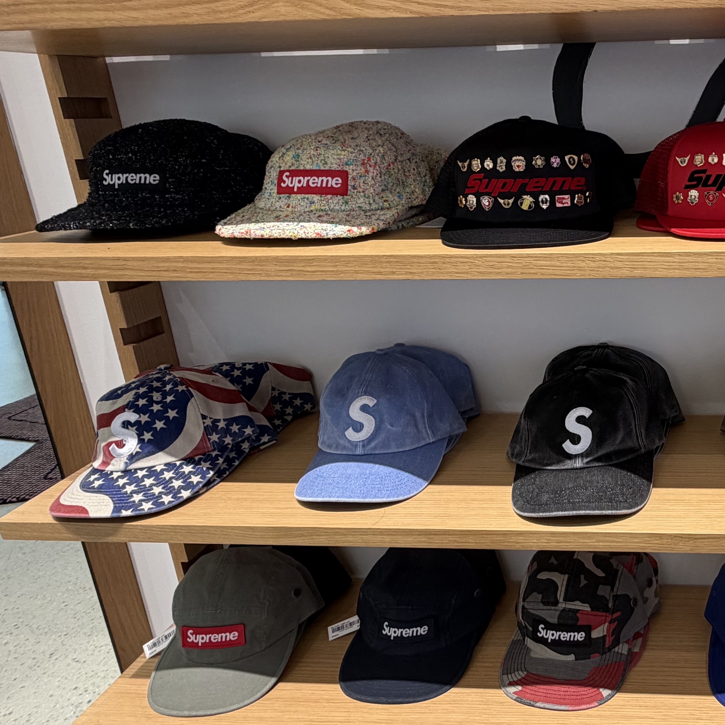 Supreme Pigment Coated S Logo 6-Panel Flag - 26SS 착용 스타일 - 2