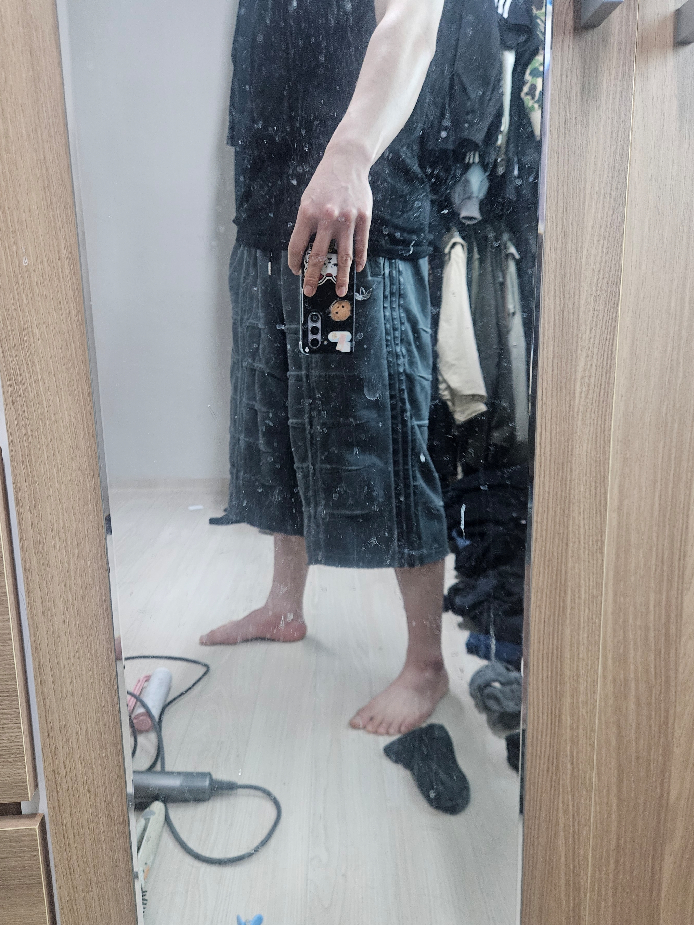 Adidas x Thug Club Bermuda Shorts Black - KR Sizing 착용 스타일 - 2