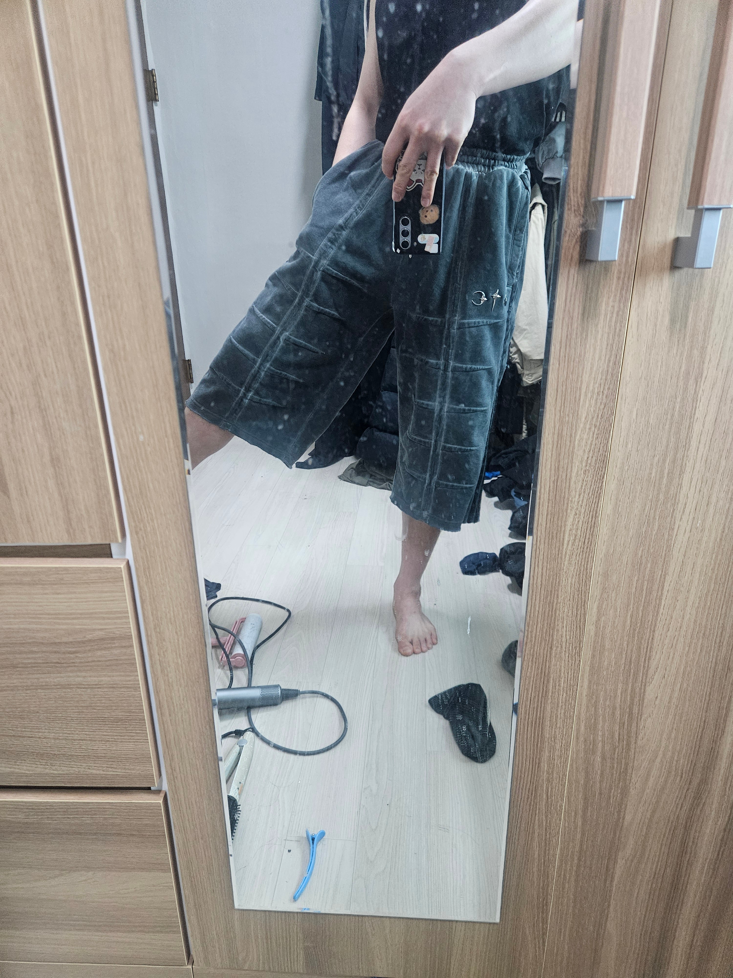 Adidas x Thug Club Bermuda Shorts Black - KR Sizing 착용 스타일 - 3