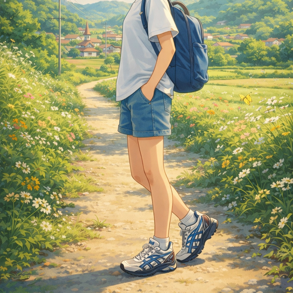 Asics Gel-Kayano 14 Cream Blue Coast 착용 스타일 - 1