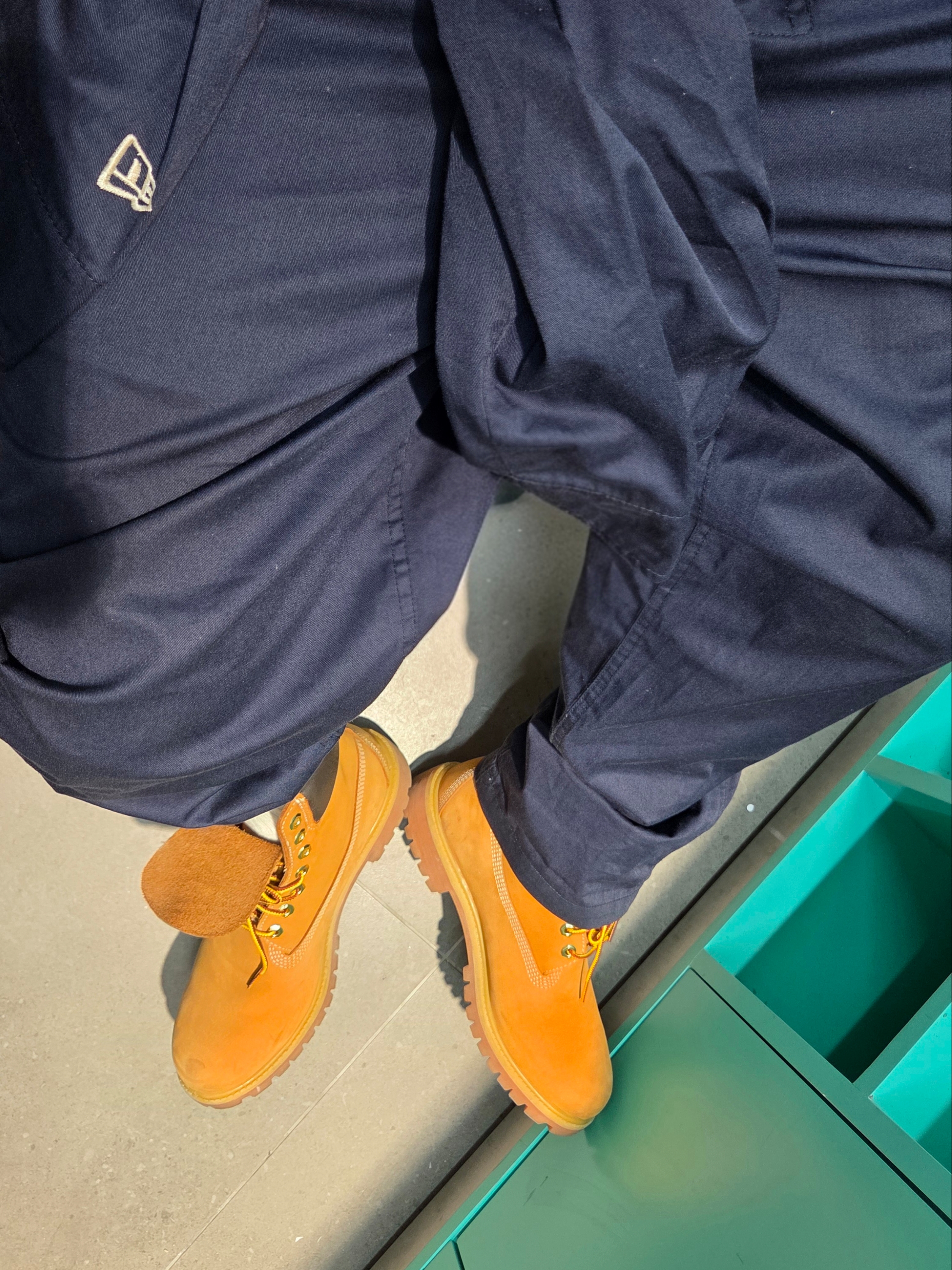 Timberland Premium 6 inch Waterproof Boot Wheat Nubuck - Wide 착용 스타일 - 2