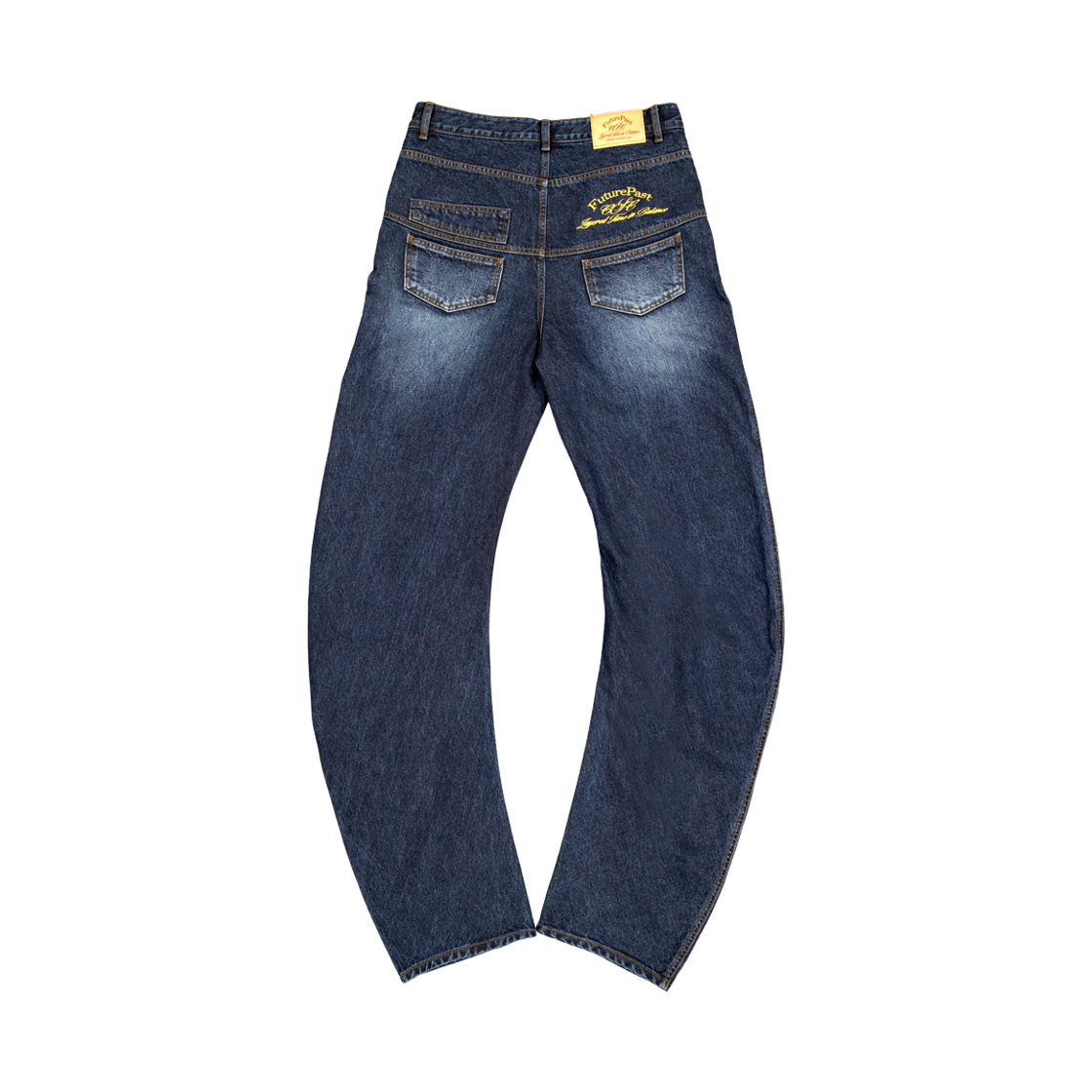 씨에스씨 오버 드레이프드 데님 팬츠 미드 블루(CSC Over Draped Denim Pants Mid Blue) - 2