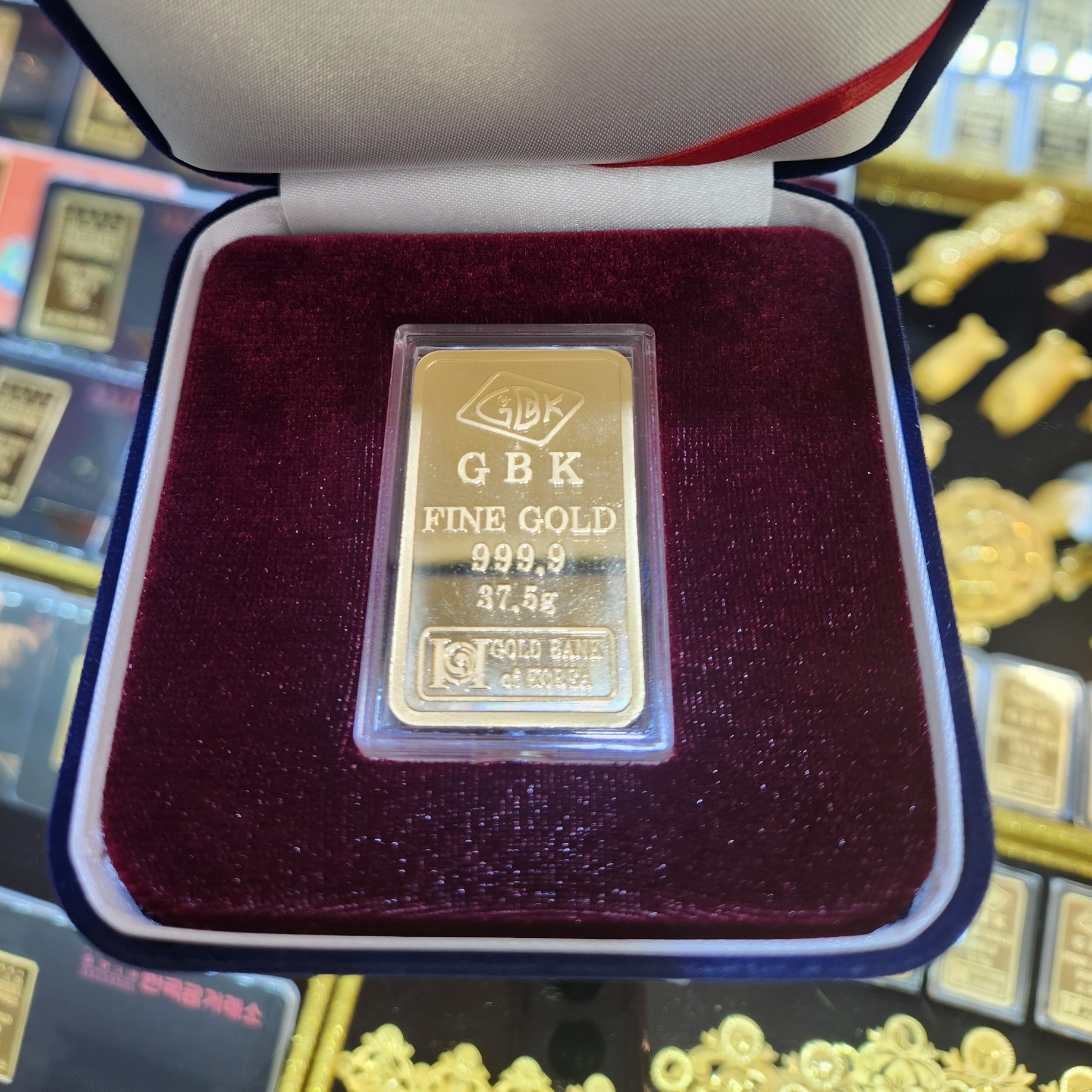 Gold Korea Gold Exchange Gold Bar 37.5g 착용 스타일