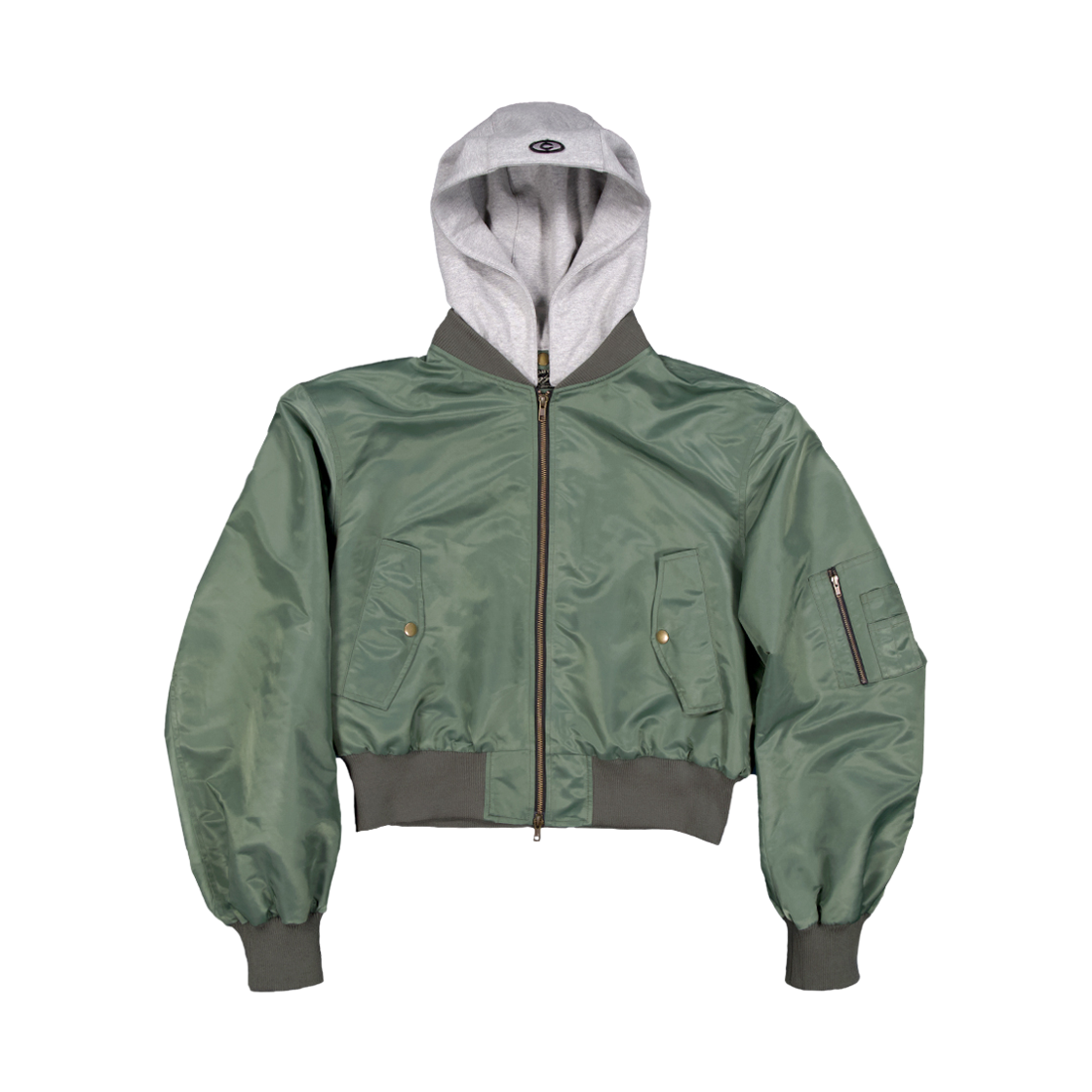 씨에스씨 쉬프티드 크롭 봄버 자켓 카키(CSC Shifted Cropped Bomber Jacket Khaki)