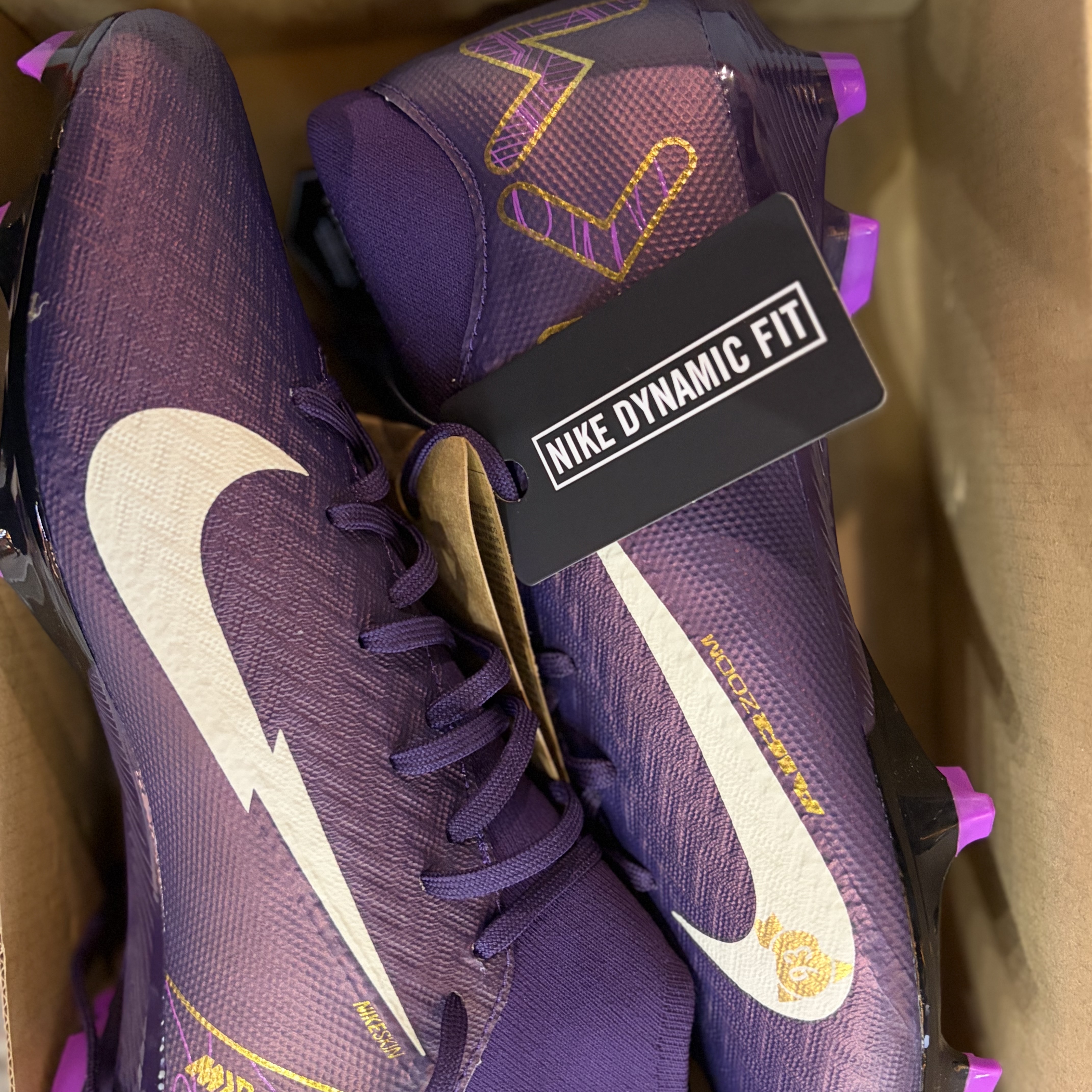 Nike Zoom Mercurial Superfly 10 Academy KM FG/MG Grand Purple Pale Ivory 착용 스타일 - 1