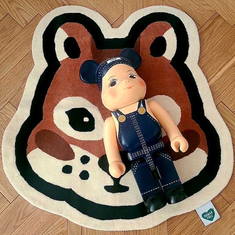 Human Made Human Hope Rug Brown, Bearbrick x Lee Buddy Lee 100% & 400% Set 착용 스타일