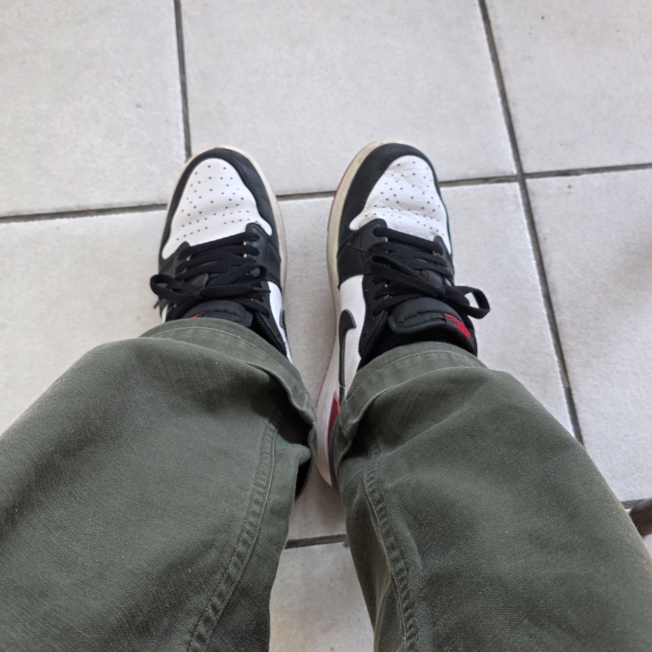 Jordan 1 Retro Low OG Black Toe 착용 스타일