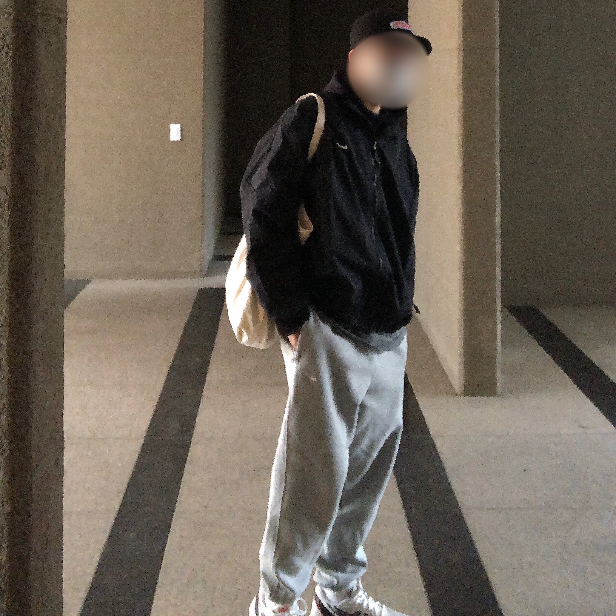 Nike NRG Solo Swoosh Woven Track Jacket Black - Asia, Nike NRG Solo Swoosh Fleece Pants Dark Grey Heather - US/EU 착용 스타일 - 2