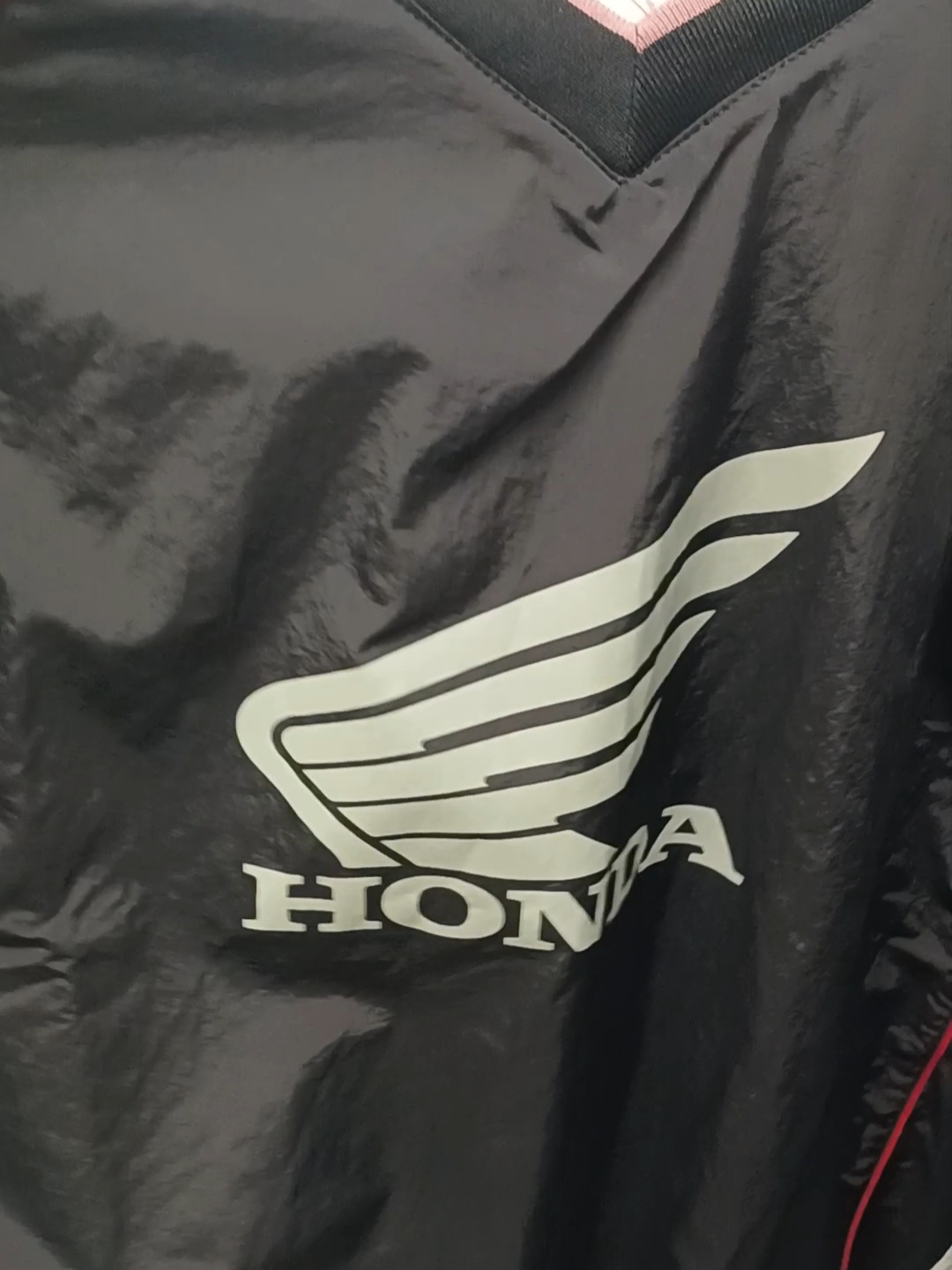 Honda Speed Track Nylon Long Sleeve Pink 착용 스타일