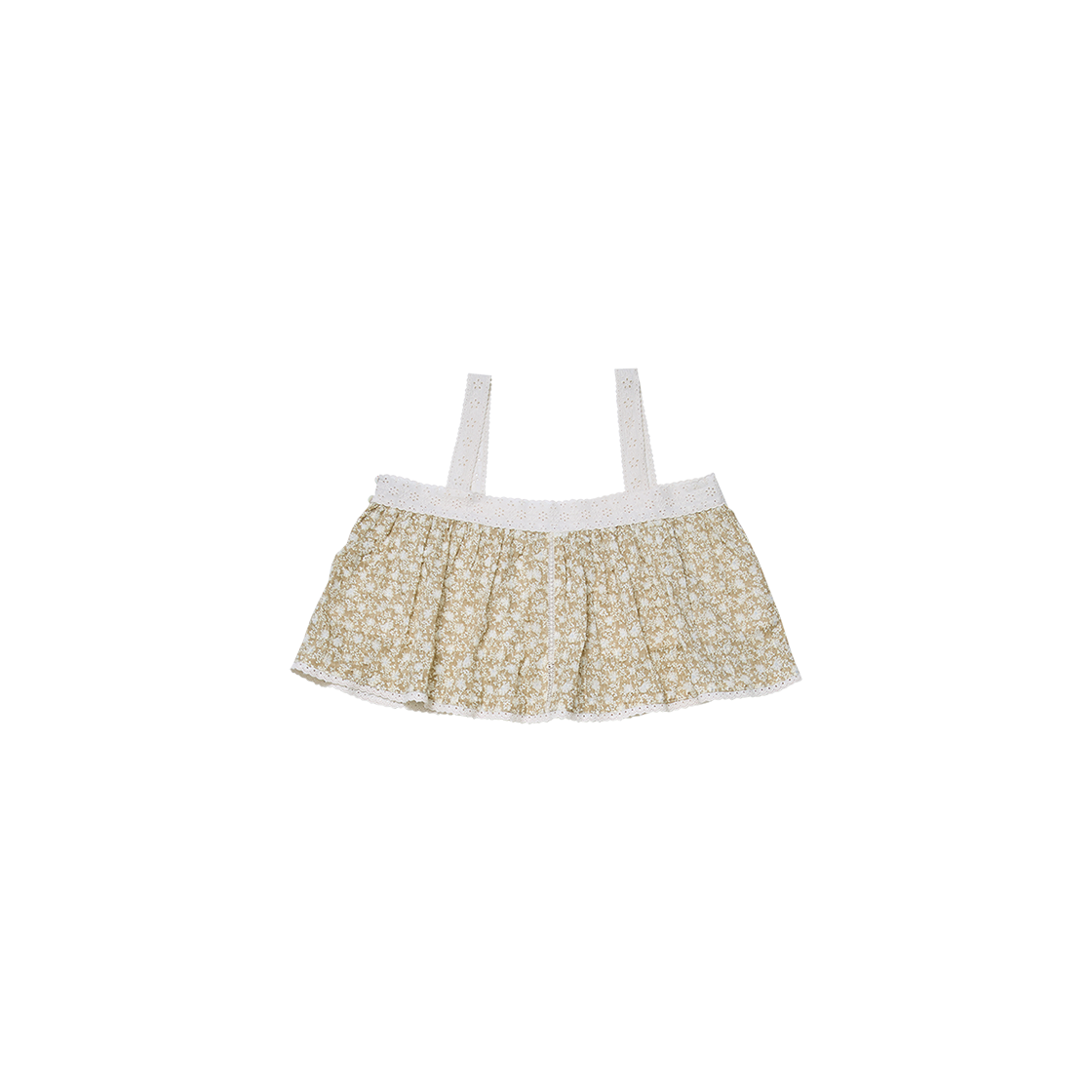 G81204_L.BR (W) GORT Lace Flower Sleeveless Light Brown