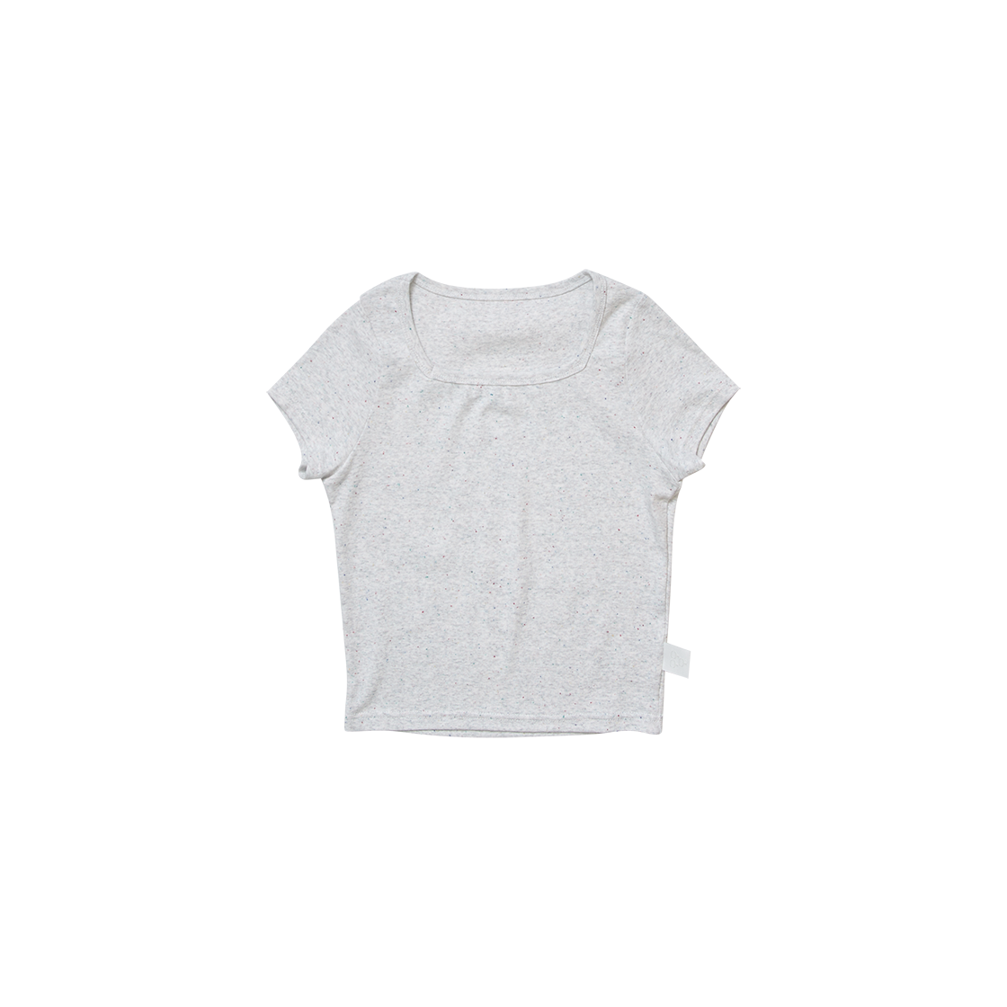 G81403_L.GR (W) GORT Melange W T Shirt Light Gray