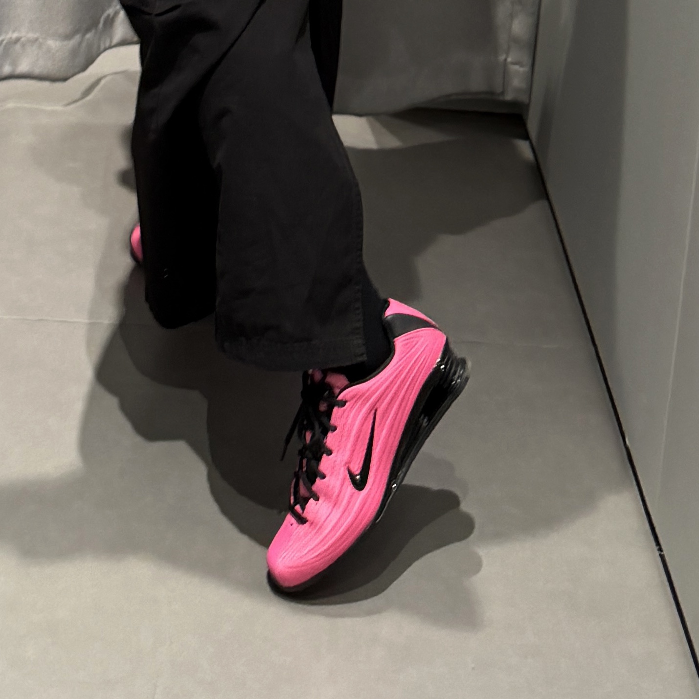 (W) Nike Shox Z Pinksicle Black, Gentle Monster x Maison Margiela MM209 Black Clear 착용 스타일 - 2