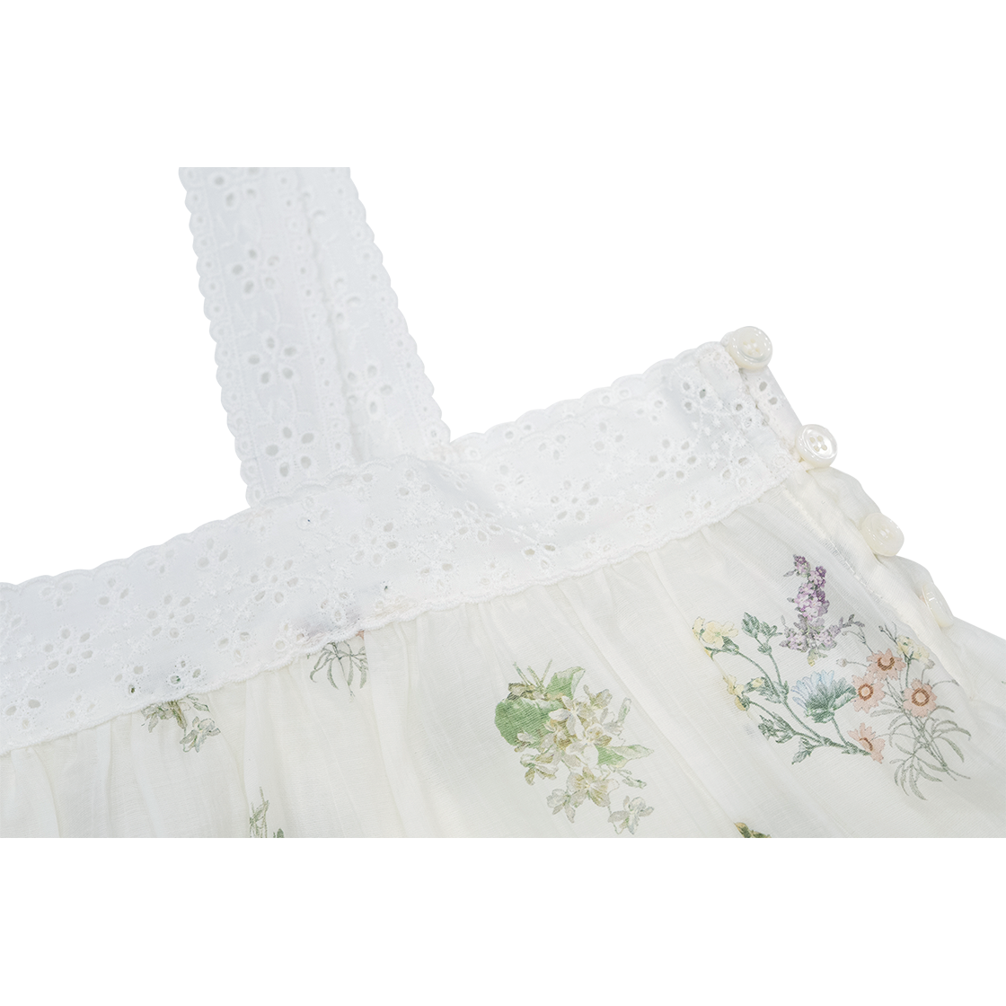 고트 텐셀 플라워 슬리브리스 아이보리((W) GORT Tencel Flower Sleeveless Ivory) - 2