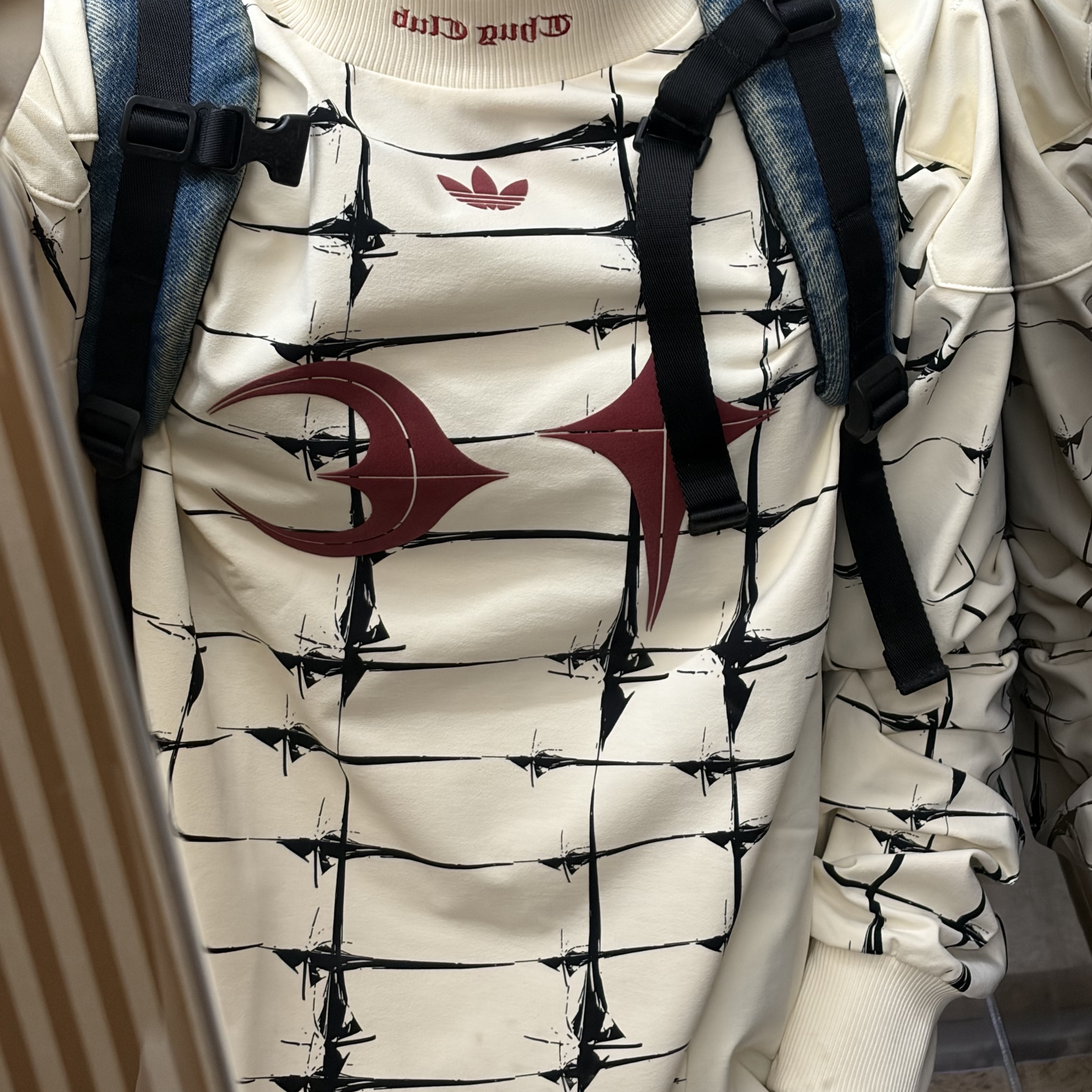 Adidas x Thug Club Goalie T-Shirt Cream White - KR Sizing, Supreme Denim Backpack Washed Indigo - 25FW 착용 스타일