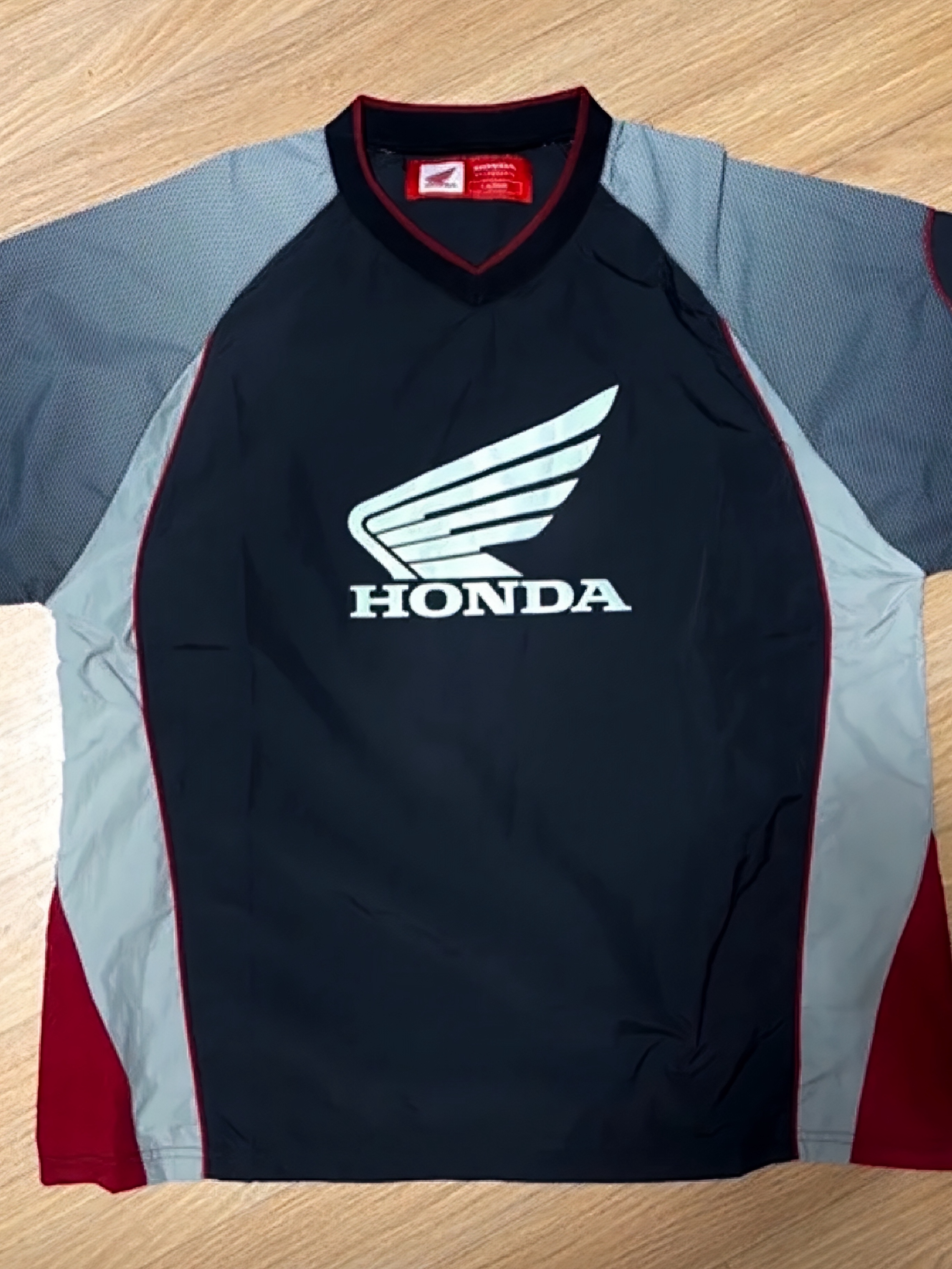 Honda Speed Track Nylon T-Shirt Navy 착용 스타일