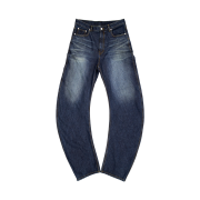CSC Over Draped Denim Pants Mid Blue