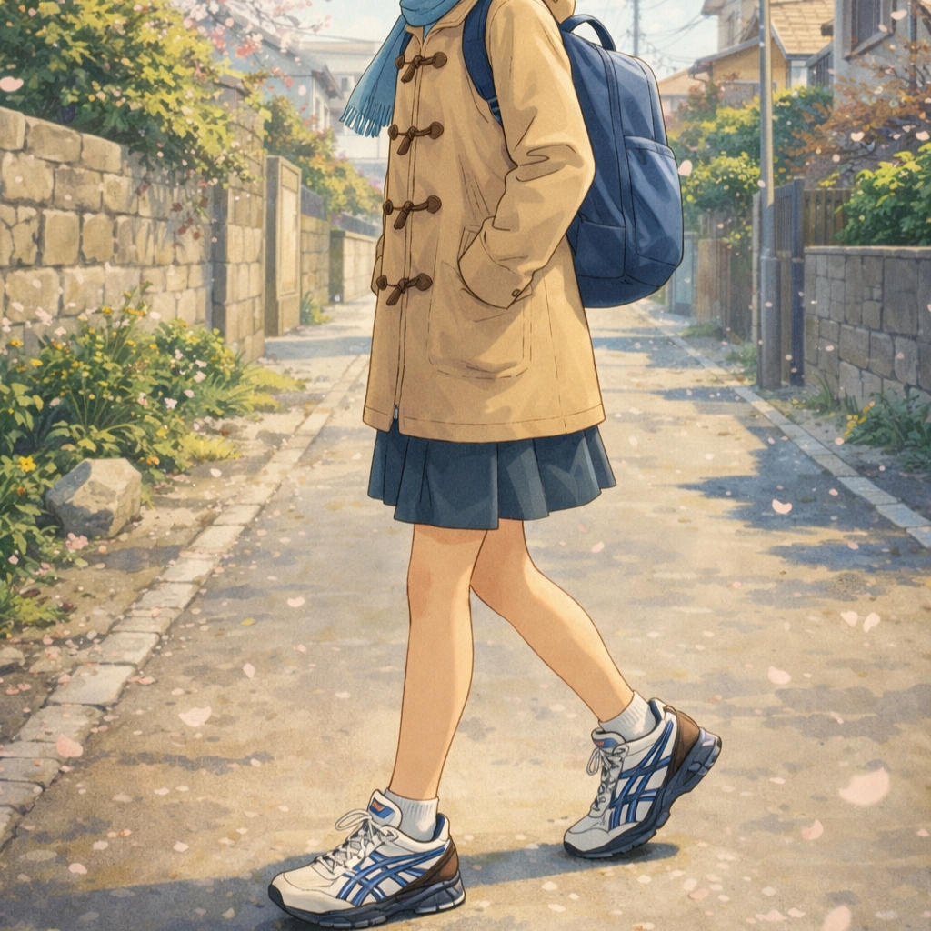 Asics Gel-Kayano 14 Cream Blue Coast 착용 스타일 - 2