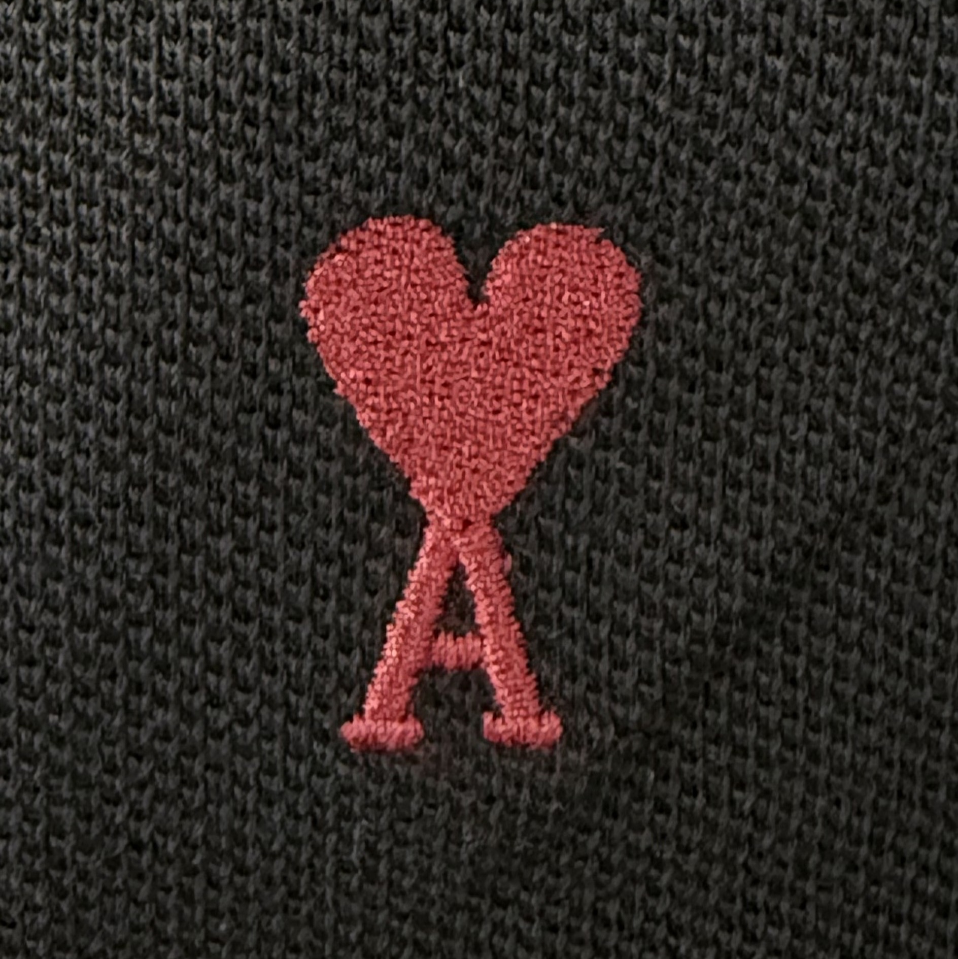 AMI de Coeur Polo Shirt Black 착용 스타일