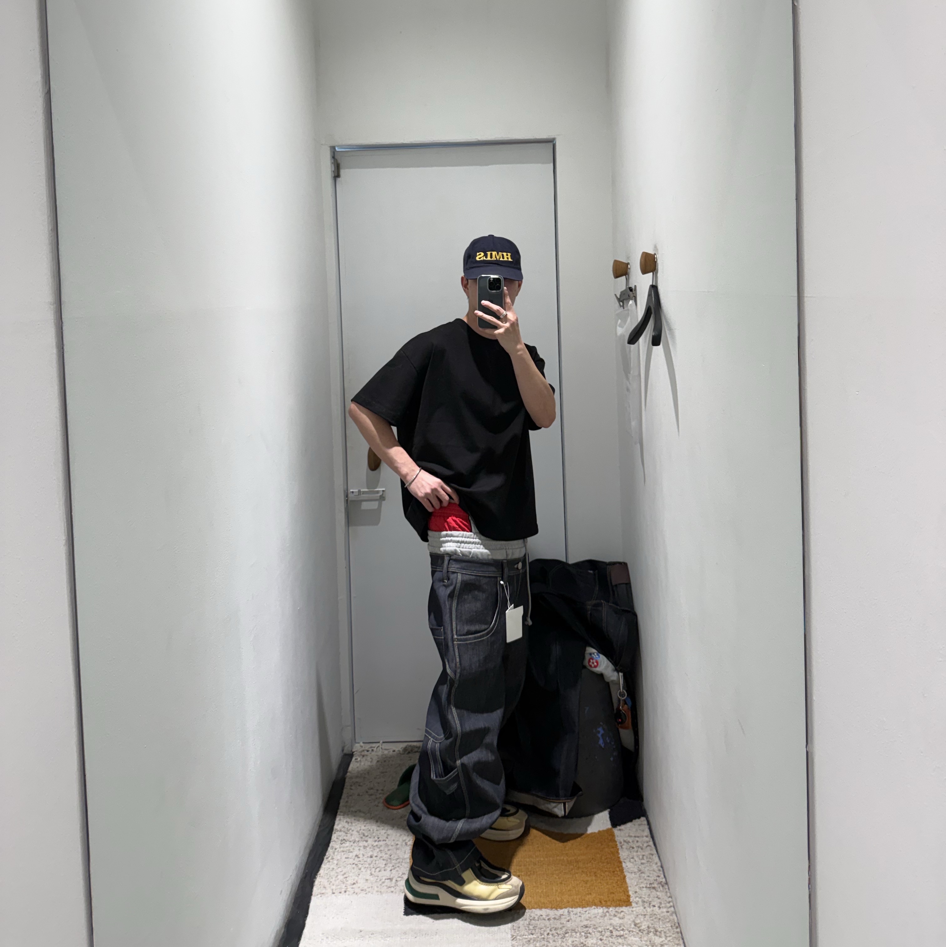 Protocol Index Reconstructed Sweatshirts Zip Hoodie Oatmeal Melange, Protocol Index x Vandy The Pink Reconstructed Sweatshirts Zip Hoodie Melange Grey 착용 스타일 - 3