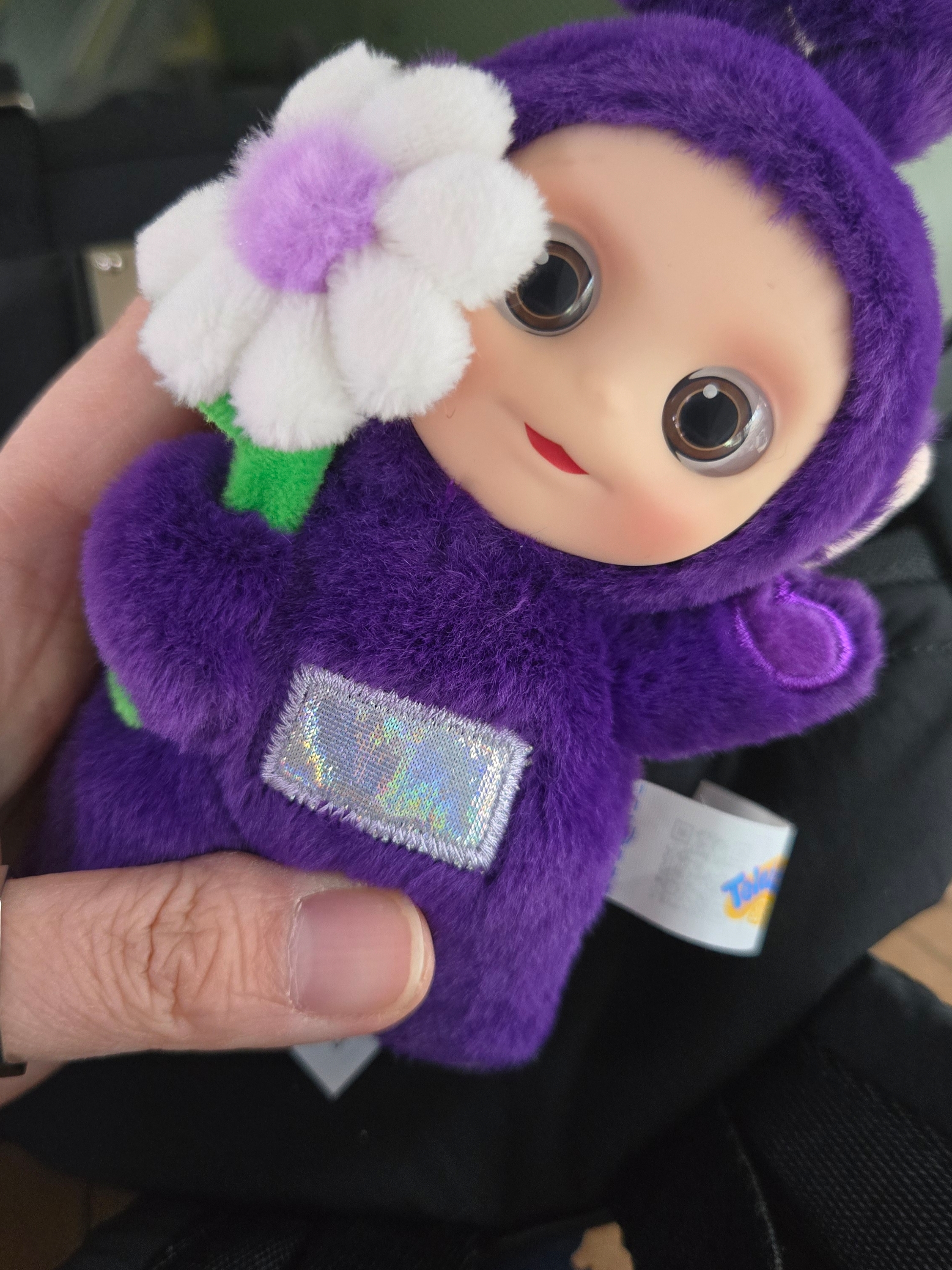 Pop Mart Teletubbies Say Hello Series Figures Sealed Case Tinky Winky's Chill Flower (Opened Case) 착용 스타일