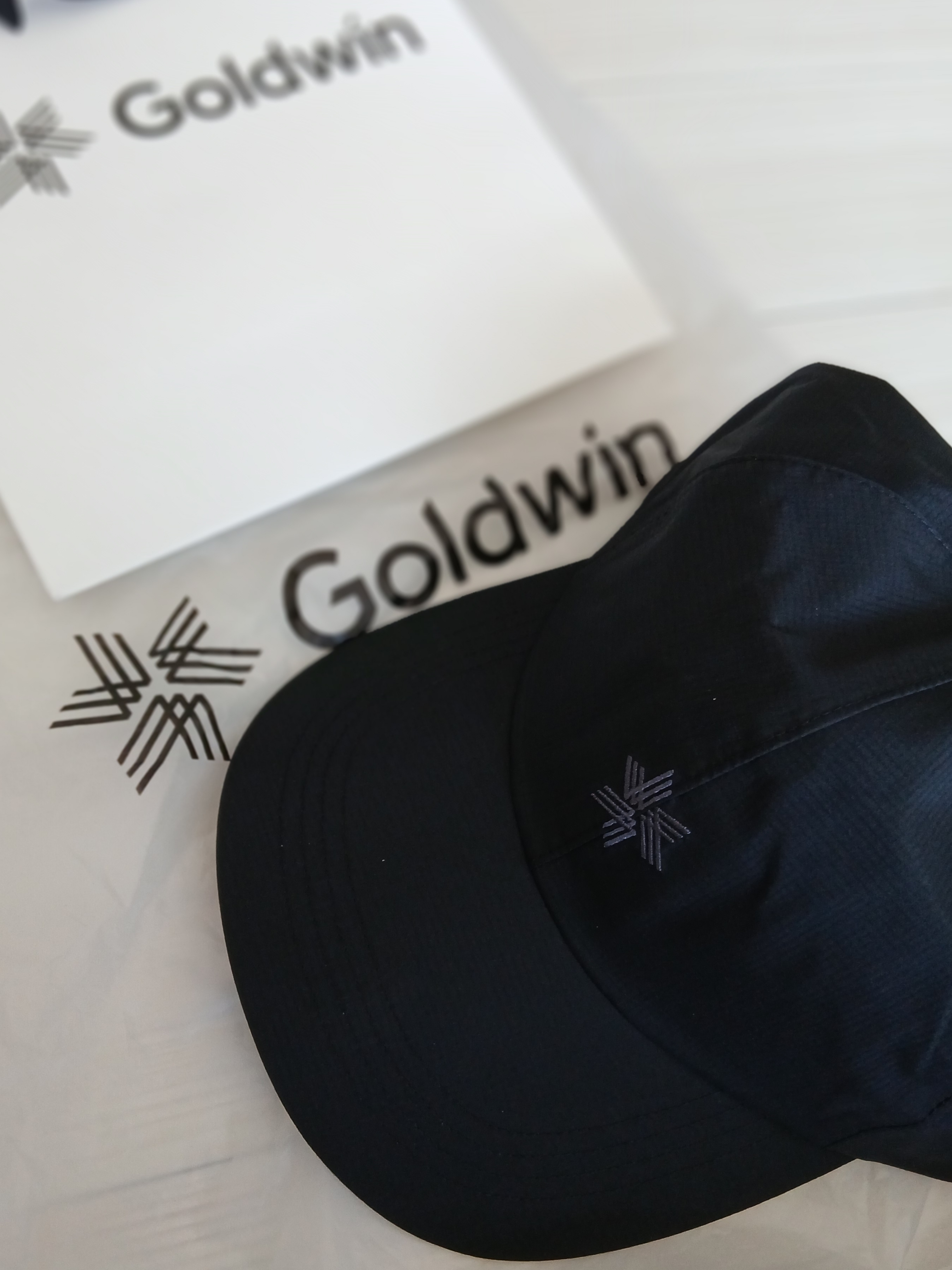 Goldwin Gore-Tex 3L Cap Black 착용 스타일 - 1