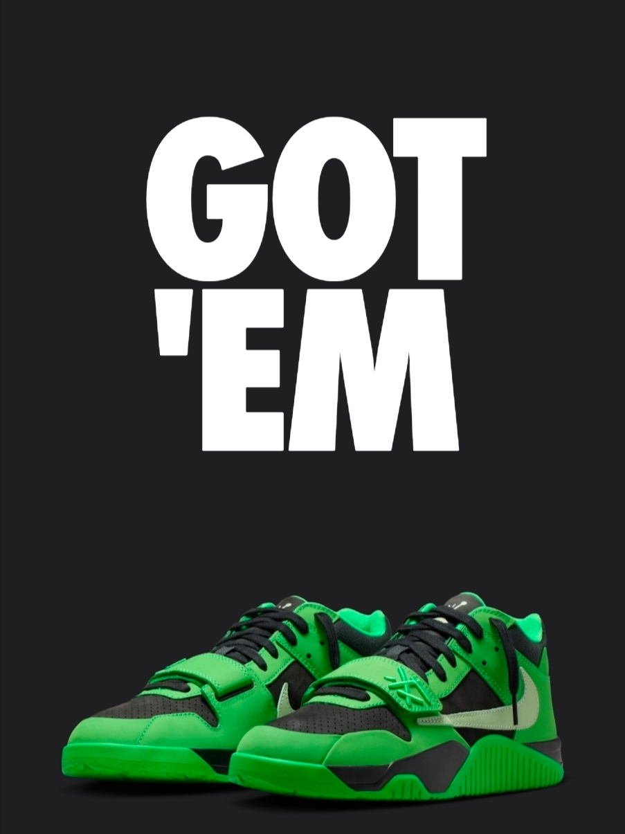 Jordan x Travis Scott Jumpman Jack TR Green Spark Vapor Green 착용 스타일