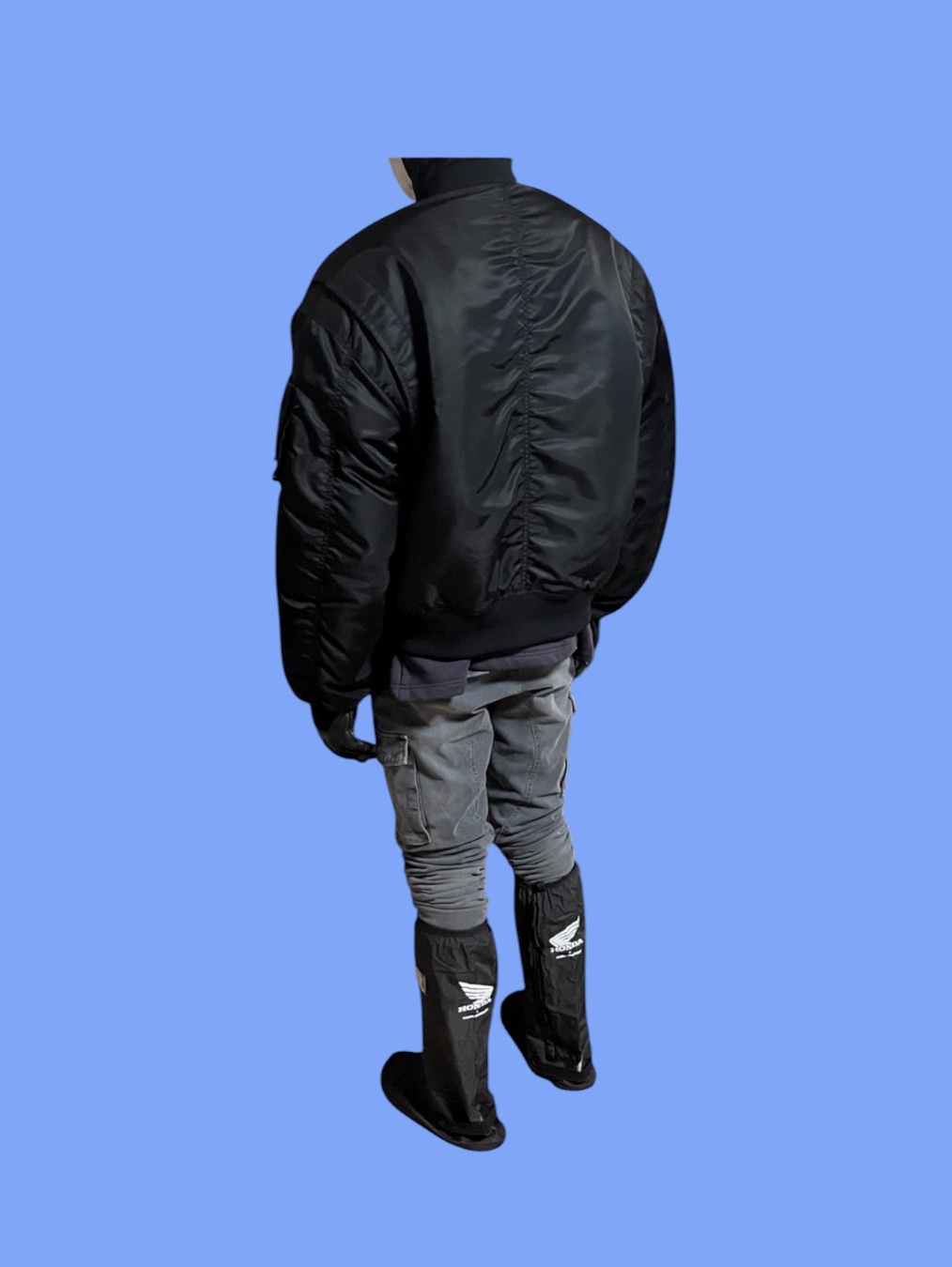 Honda Wing Logo Waterproof Overshoes 착용 스타일