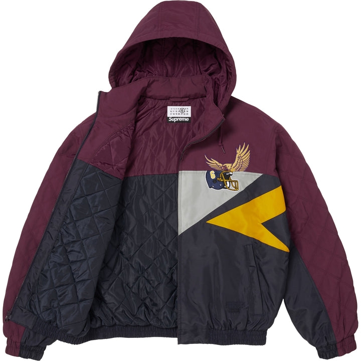 Supreme x MM6 Maison Margiela Split Stadium Jacket Navy - 26SS 착용 스타일 - 1