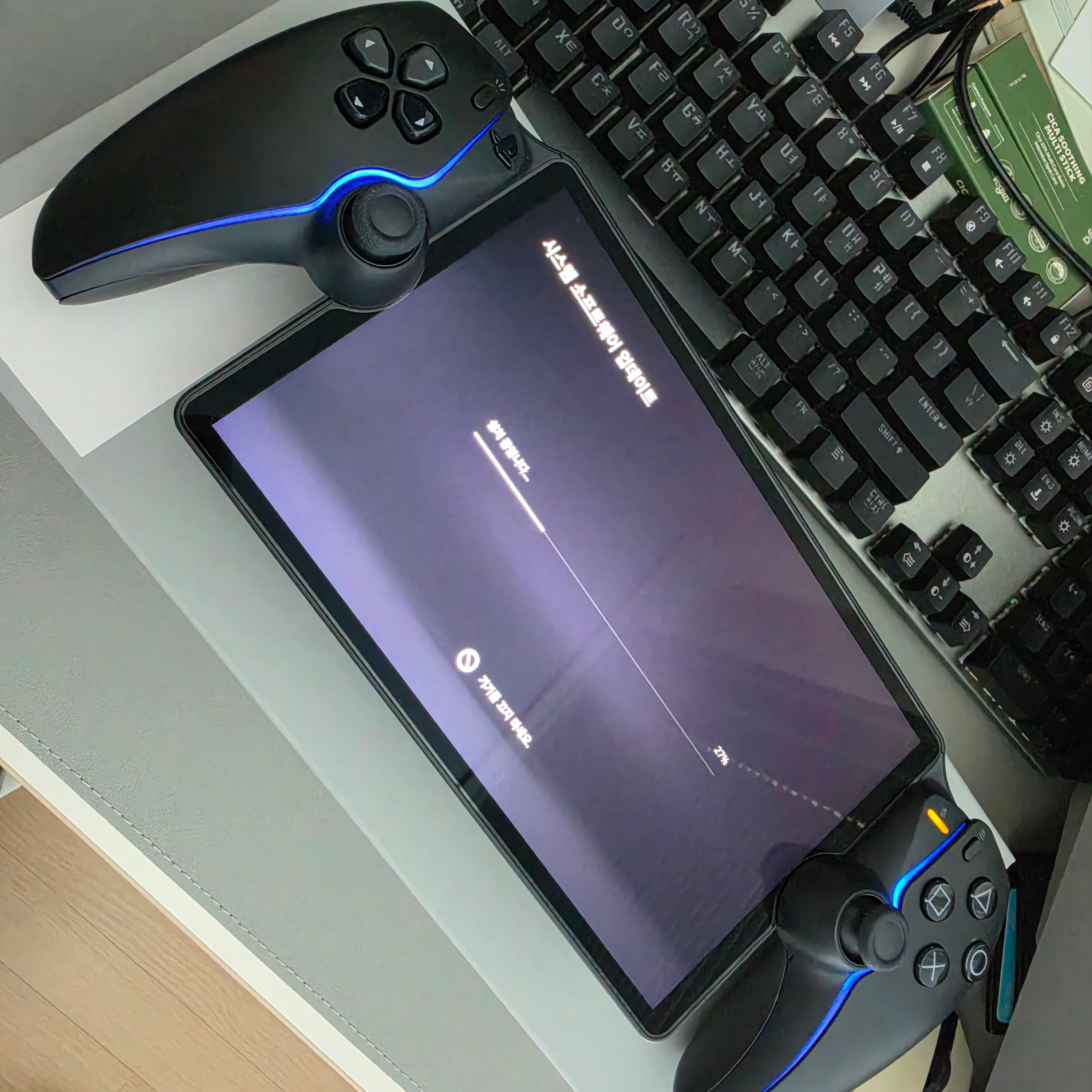 PlayStation Portal Remote Player Midnight Black 착용 스타일