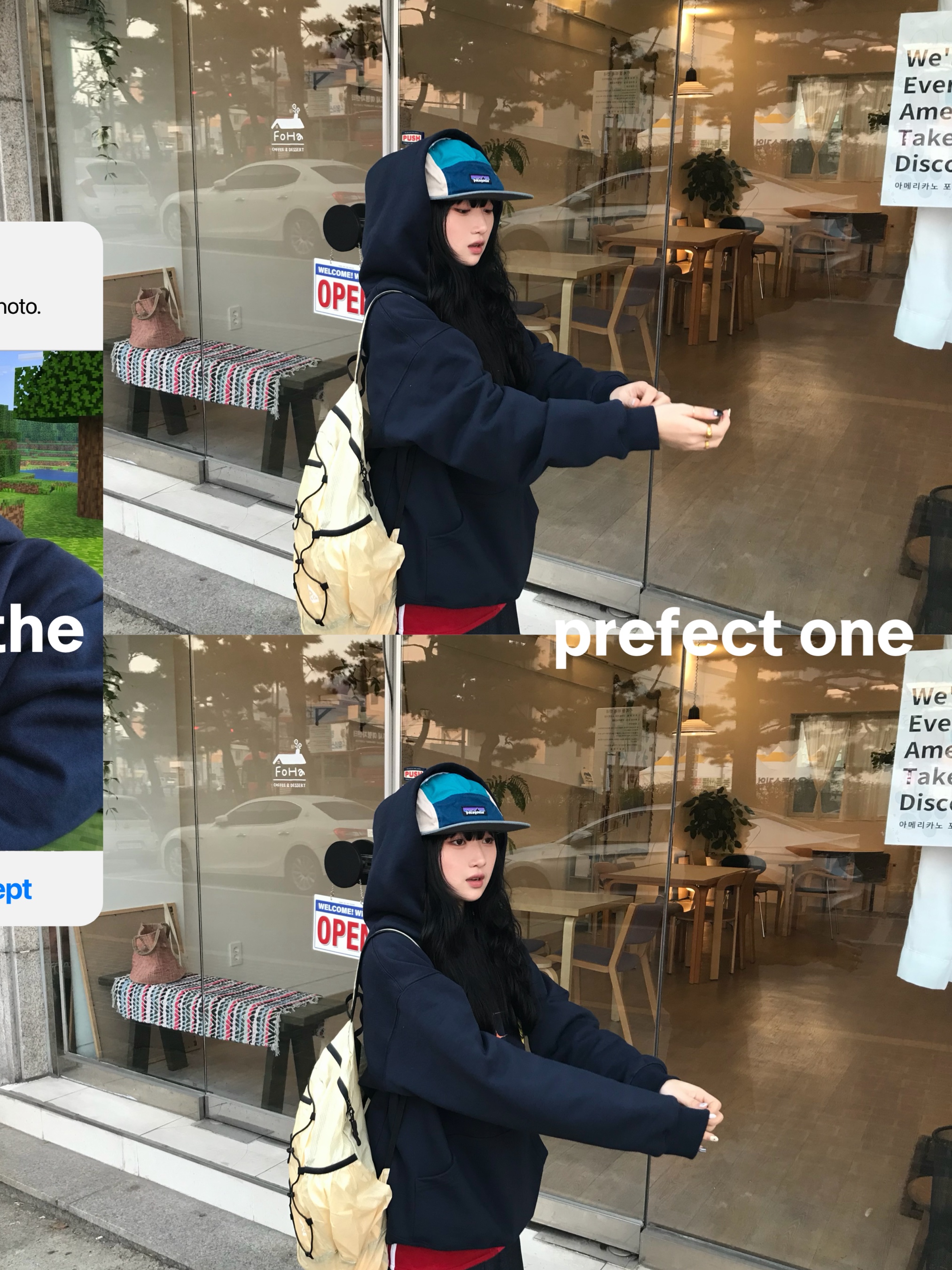 Heisan Ultra-light Compact Pocketbag V2 - Lemon (M), Patagonia Duckbill Cap Subtidal Blue 착용 스타일 - 2