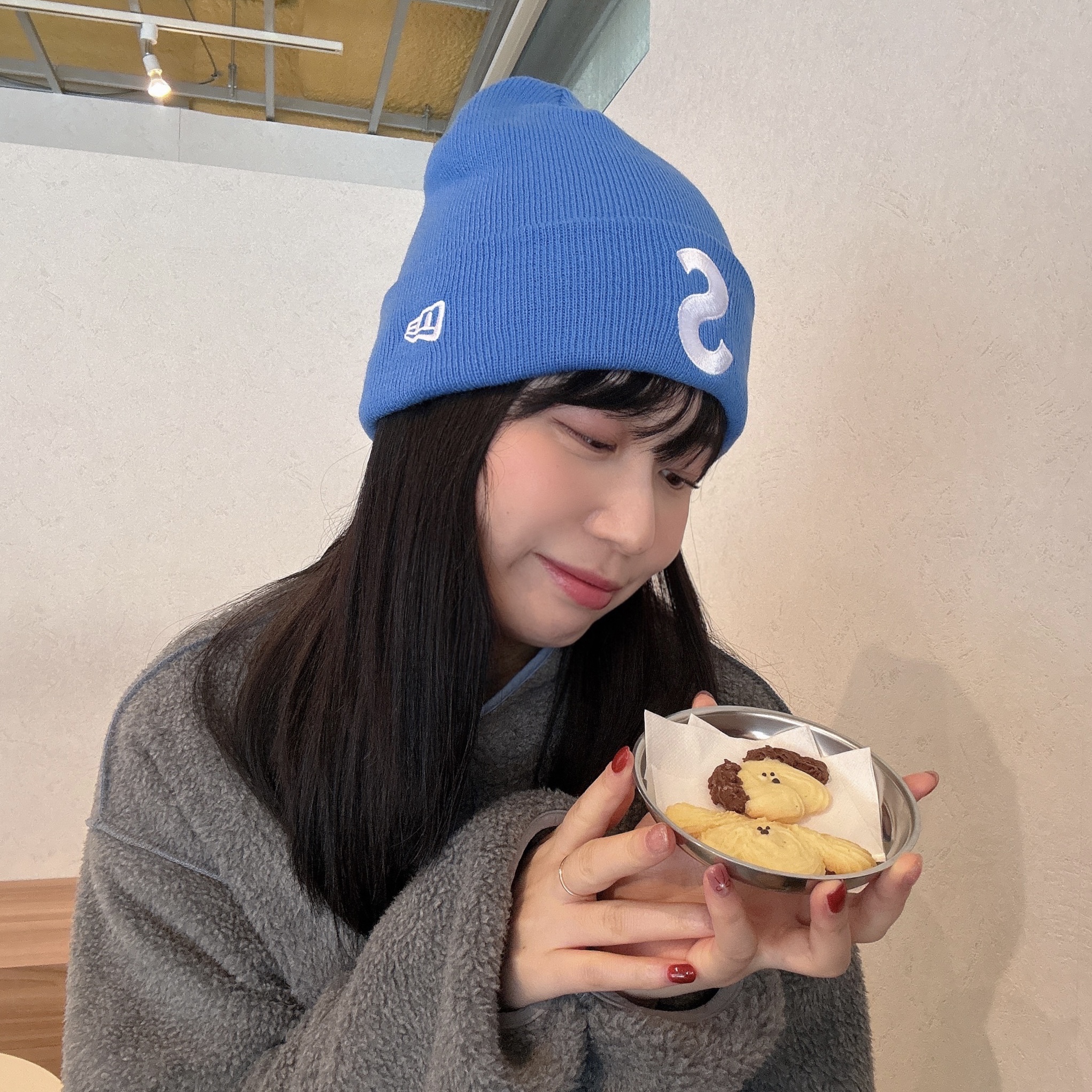 Supreme New Era S Logo Beanie Blue - 24FW 착용 스타일 - 2