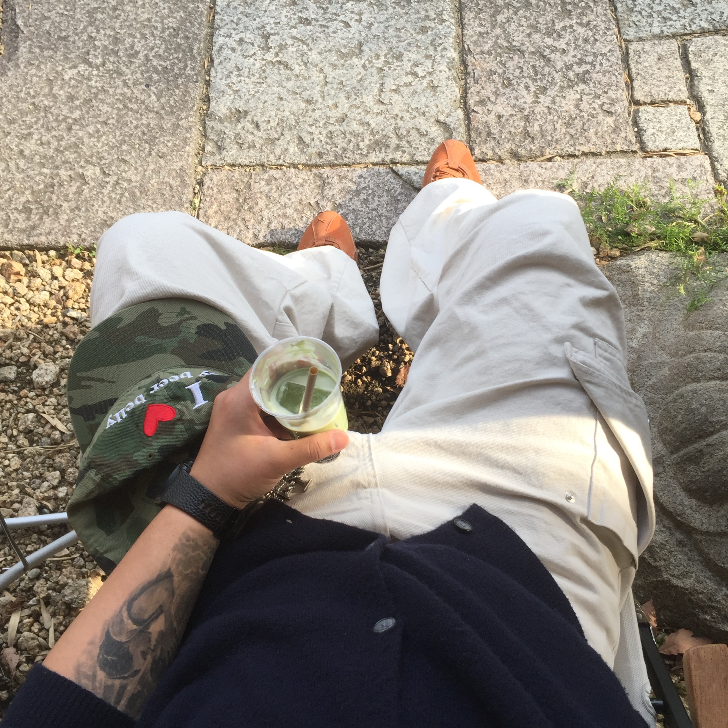 ROARINGRAD 25 Parachute Cargo Pants Beige, Farfromwhat Far F Charm Keyring 착용 스타일 - 1