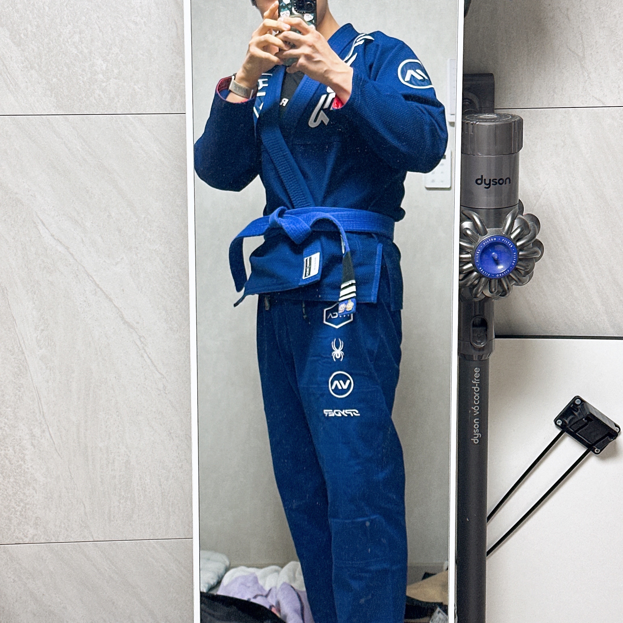 Spyder x RVCA BJJ GI part.2 Blue 착용 스타일