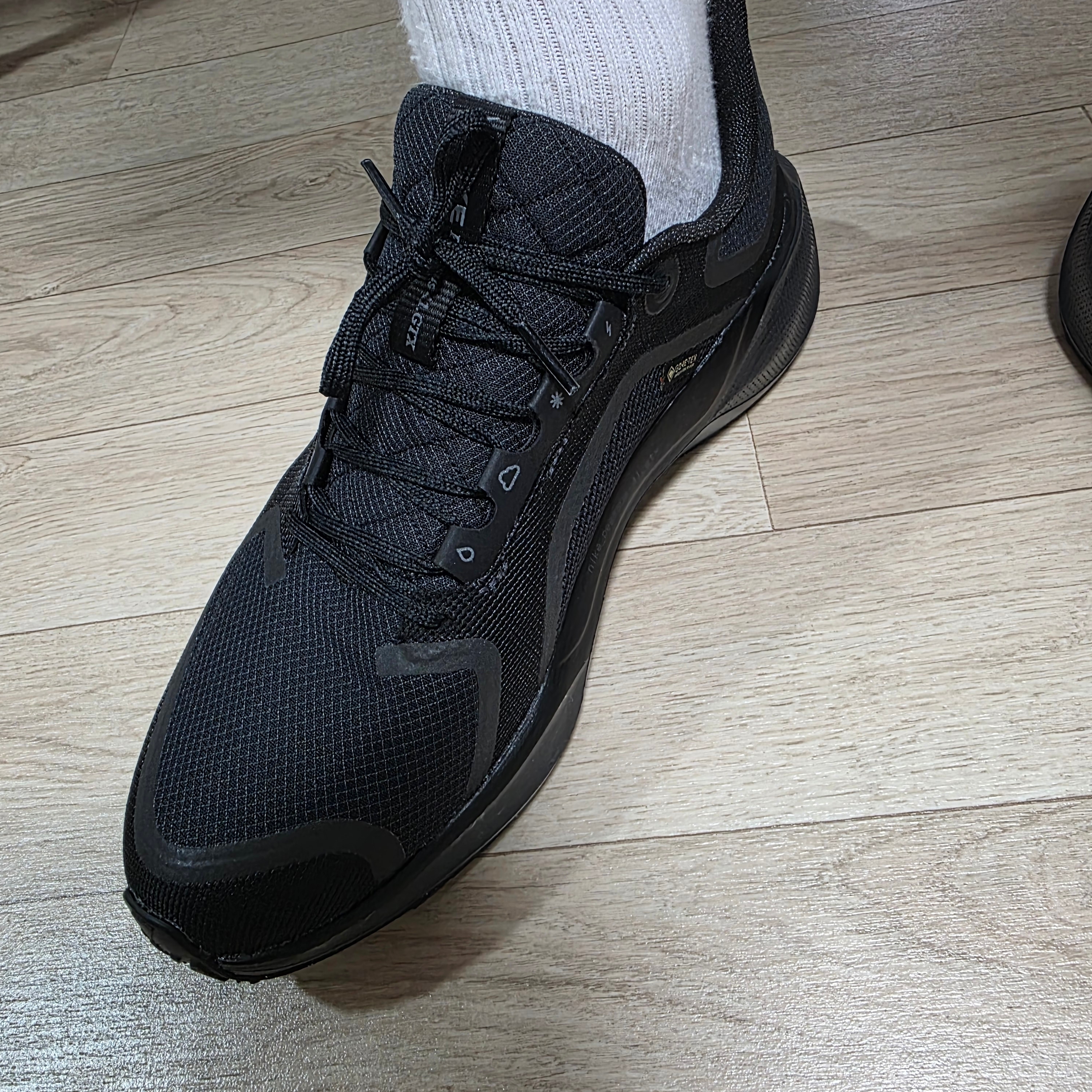 Nike Air Zoom Pegasus 41 Gore-Tex Black Anthracite 착용 스타일 - 1