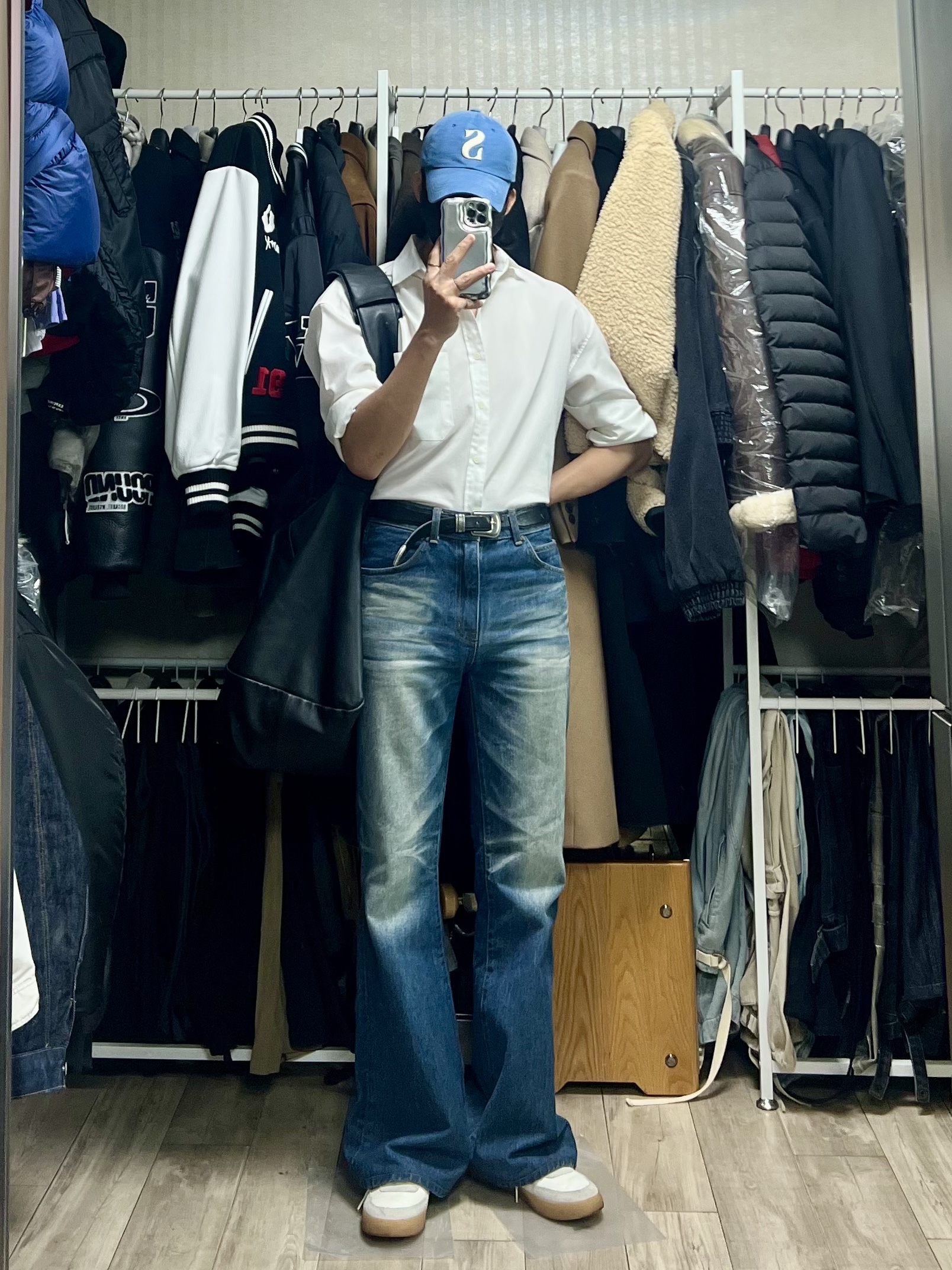 Nike x J.Crew Killshot 2 Sail Midnight Navy 착용 스타일