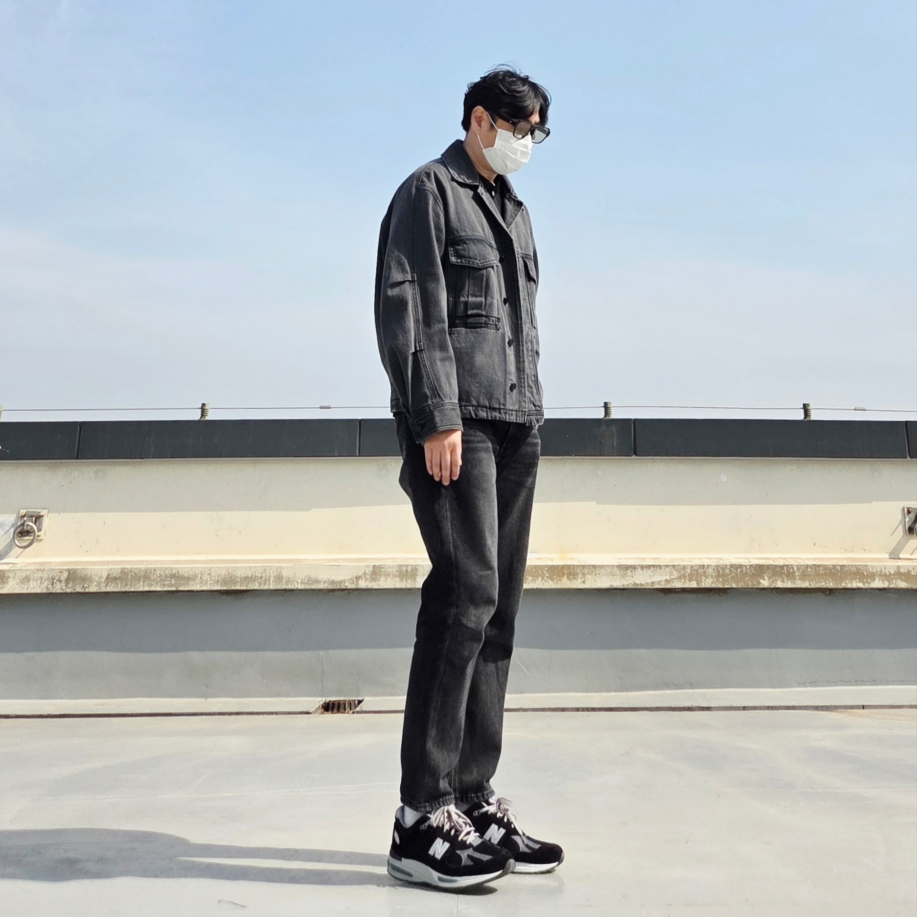 New Balance 991v2 Made in UK Black ์ฐฉ์ฉ ์คํ์ผ - 3