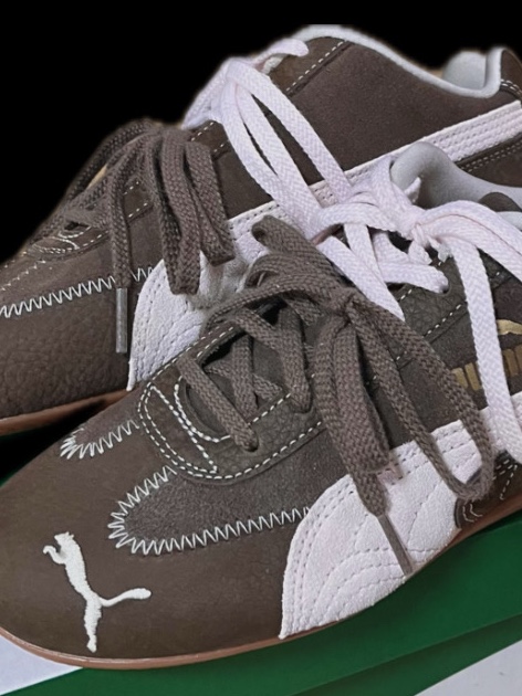 (W) Puma Speedcat Wine Club Chocolate Jasmine Flower 착용 스타일 - 3