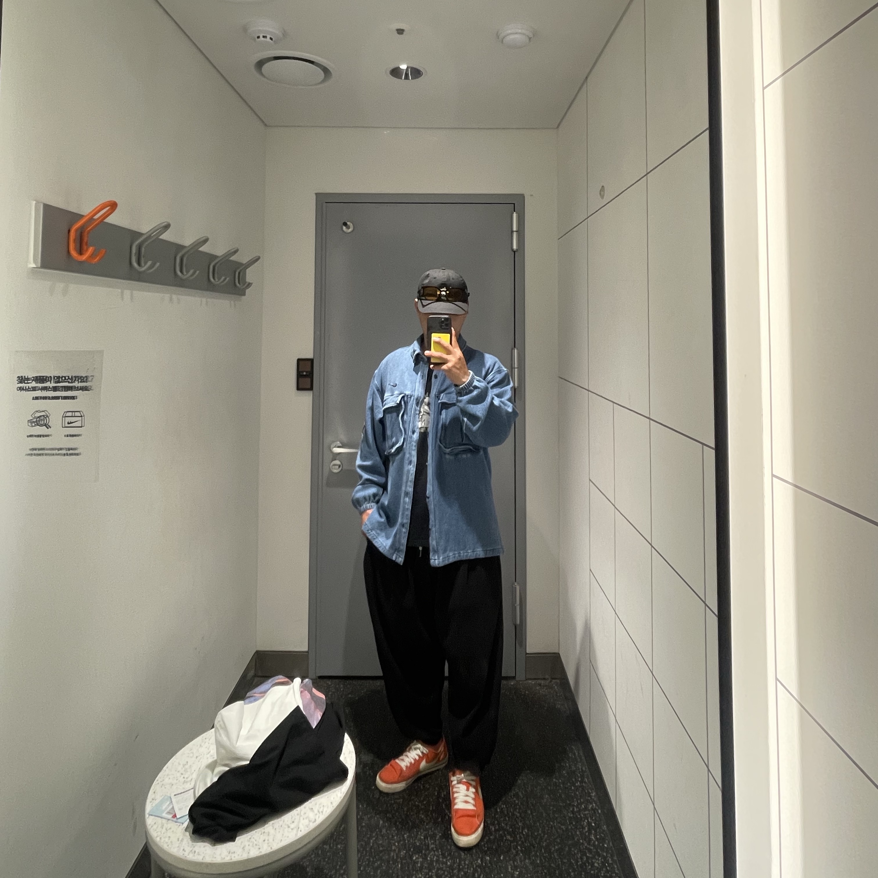Nike x Drake Nocta Opal Lily Pad Denim Shirt French Blue (FZ3260-486) 착용 스타일