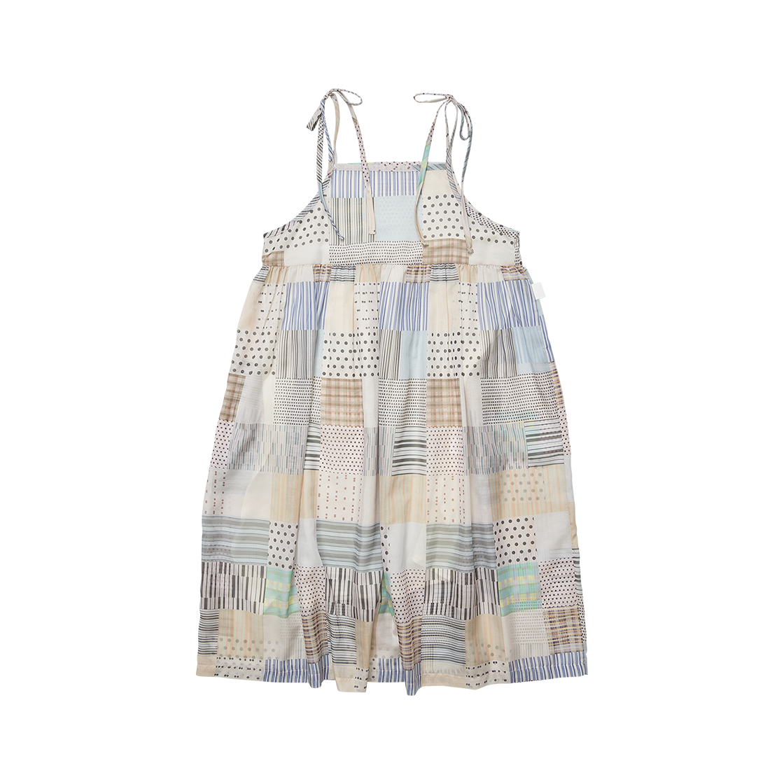 고트 패치워크 그래픽 캐미 드레스 베이지((W) GORT Patchwork Graphic Cami Dress Beige) - 1