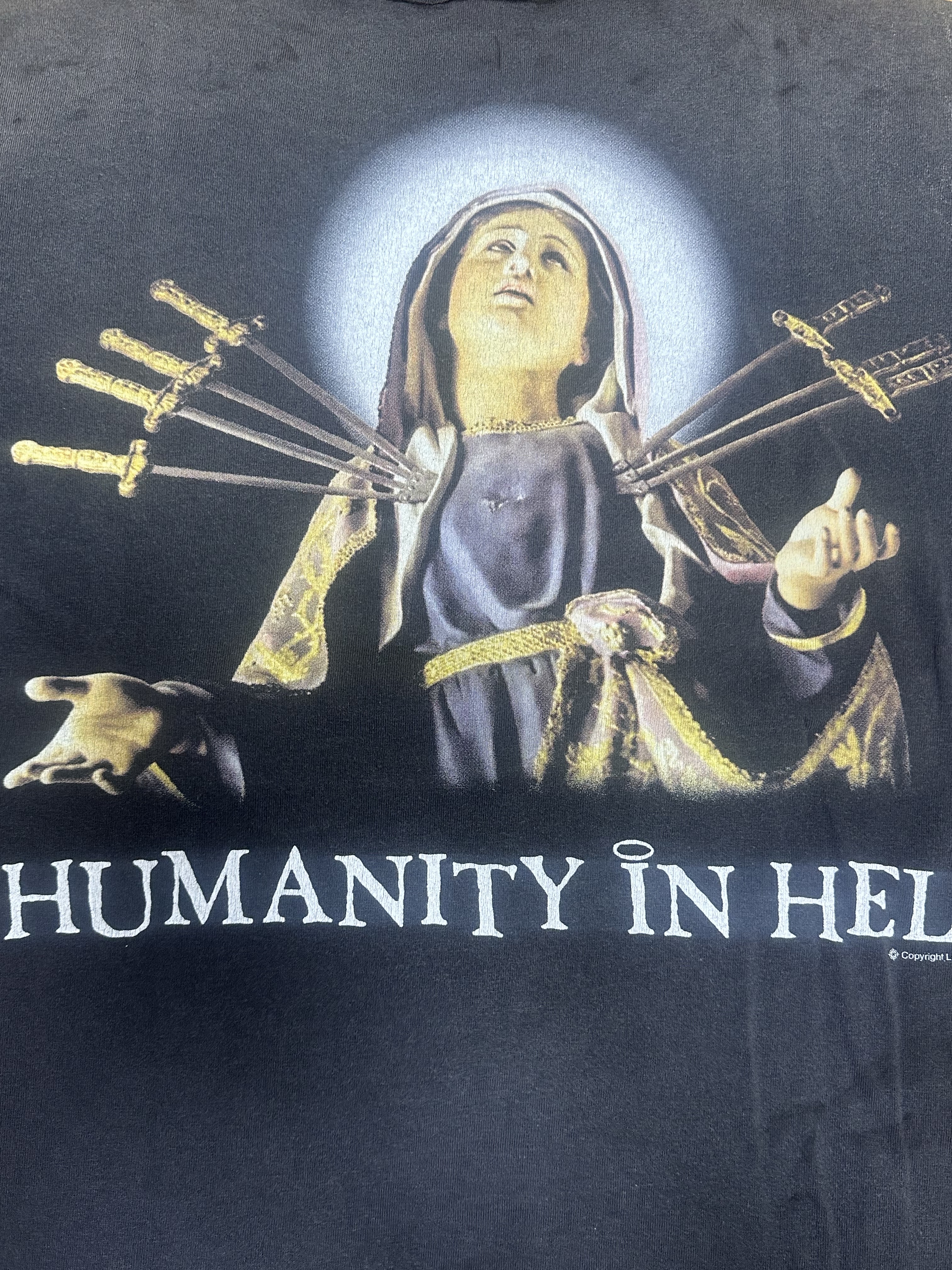 Saint Mxxxxxx Jesus S/S T-Shirt Black - 26SS 착용 스타일 - 3